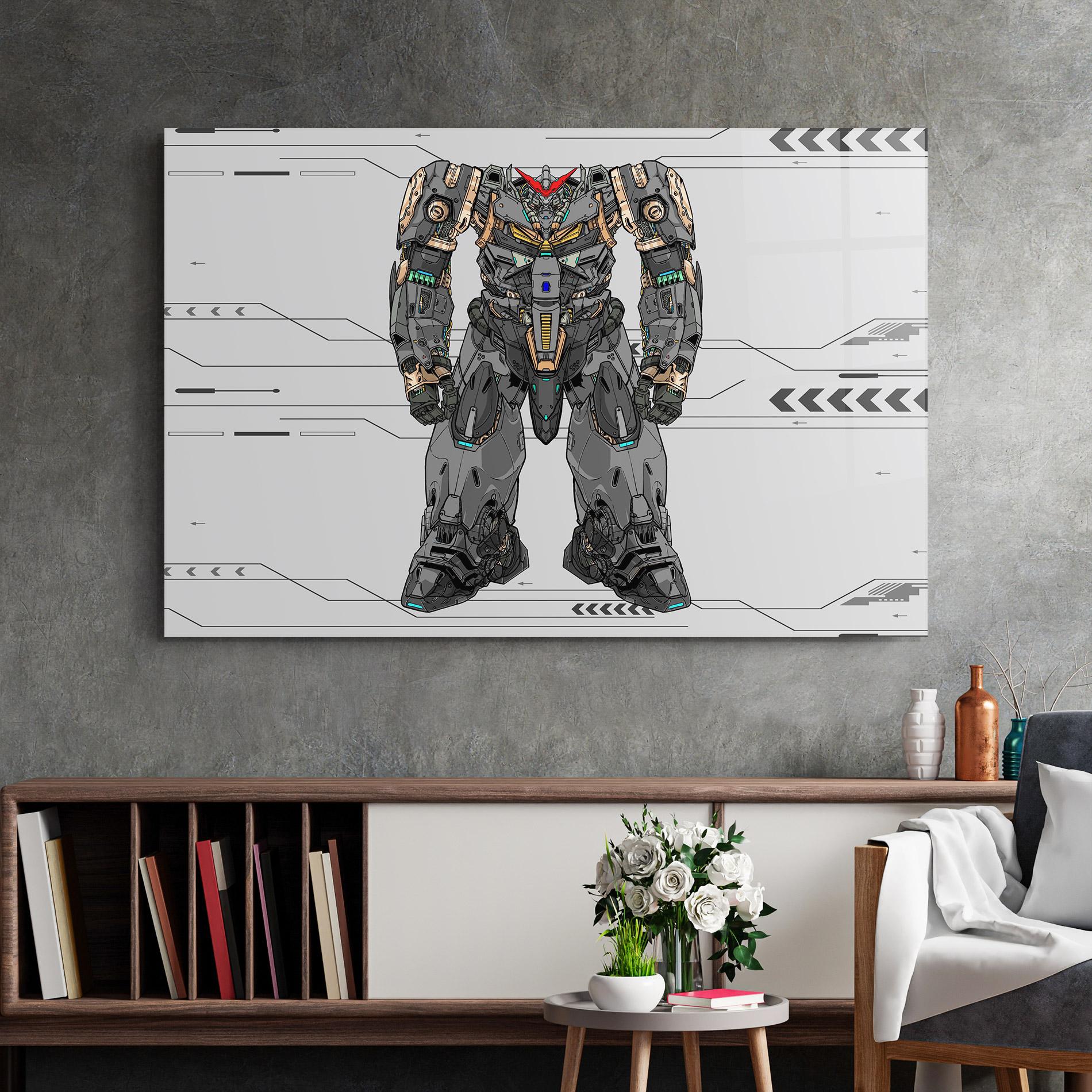 Üvegkép Big Grey Robot mockup 2