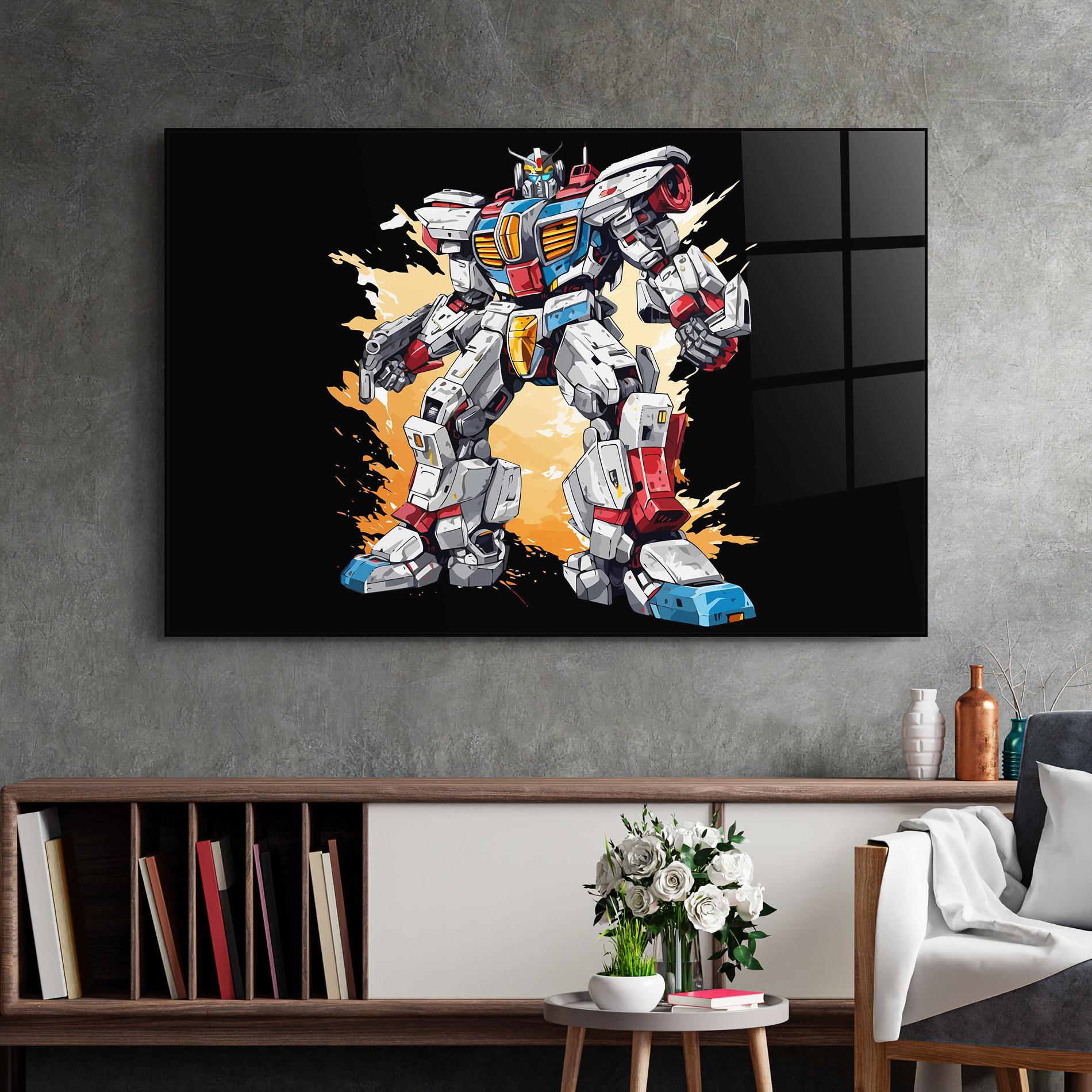 Üvegkép Crazy Robot mockup 2