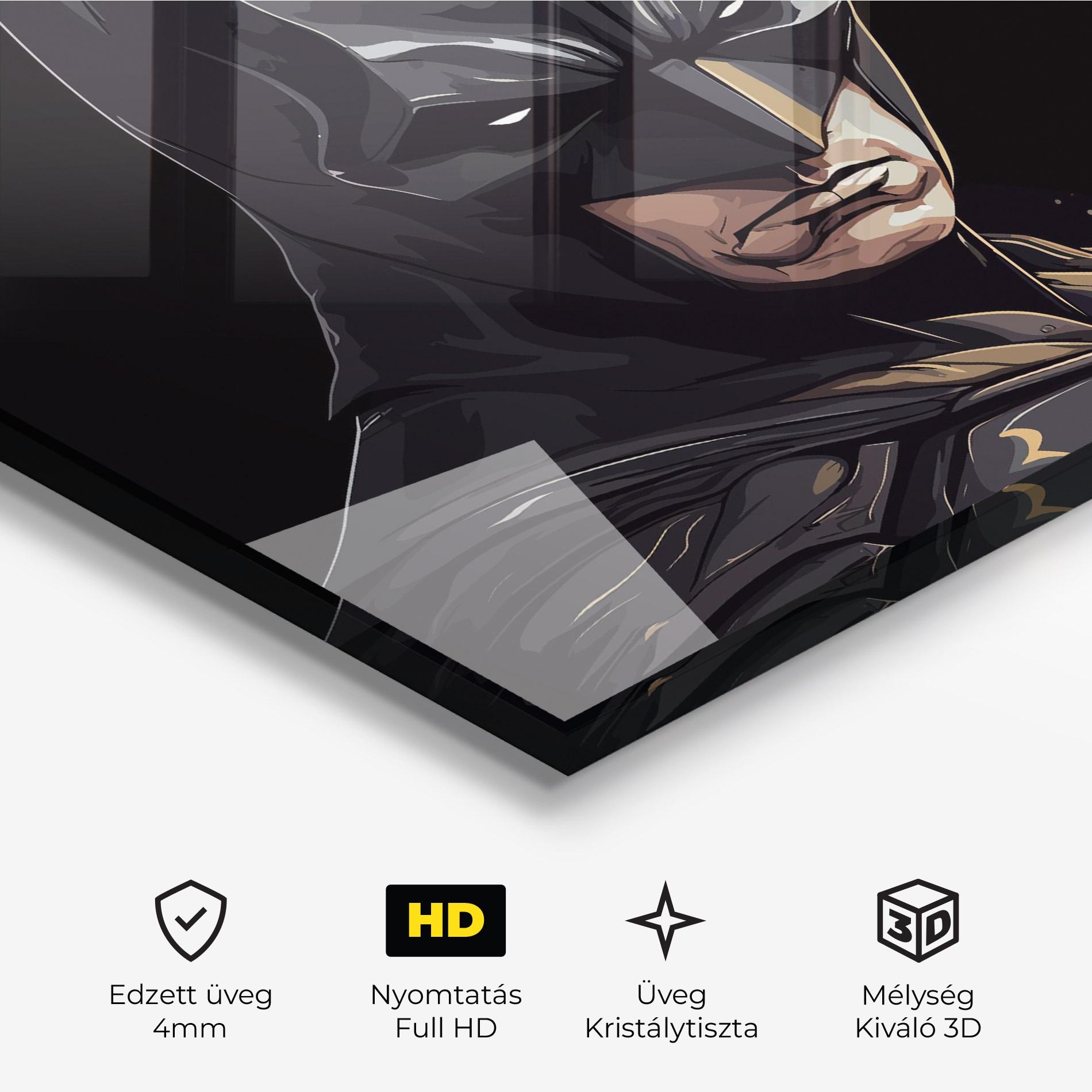 Üvegkép Angry Batman mockup 3