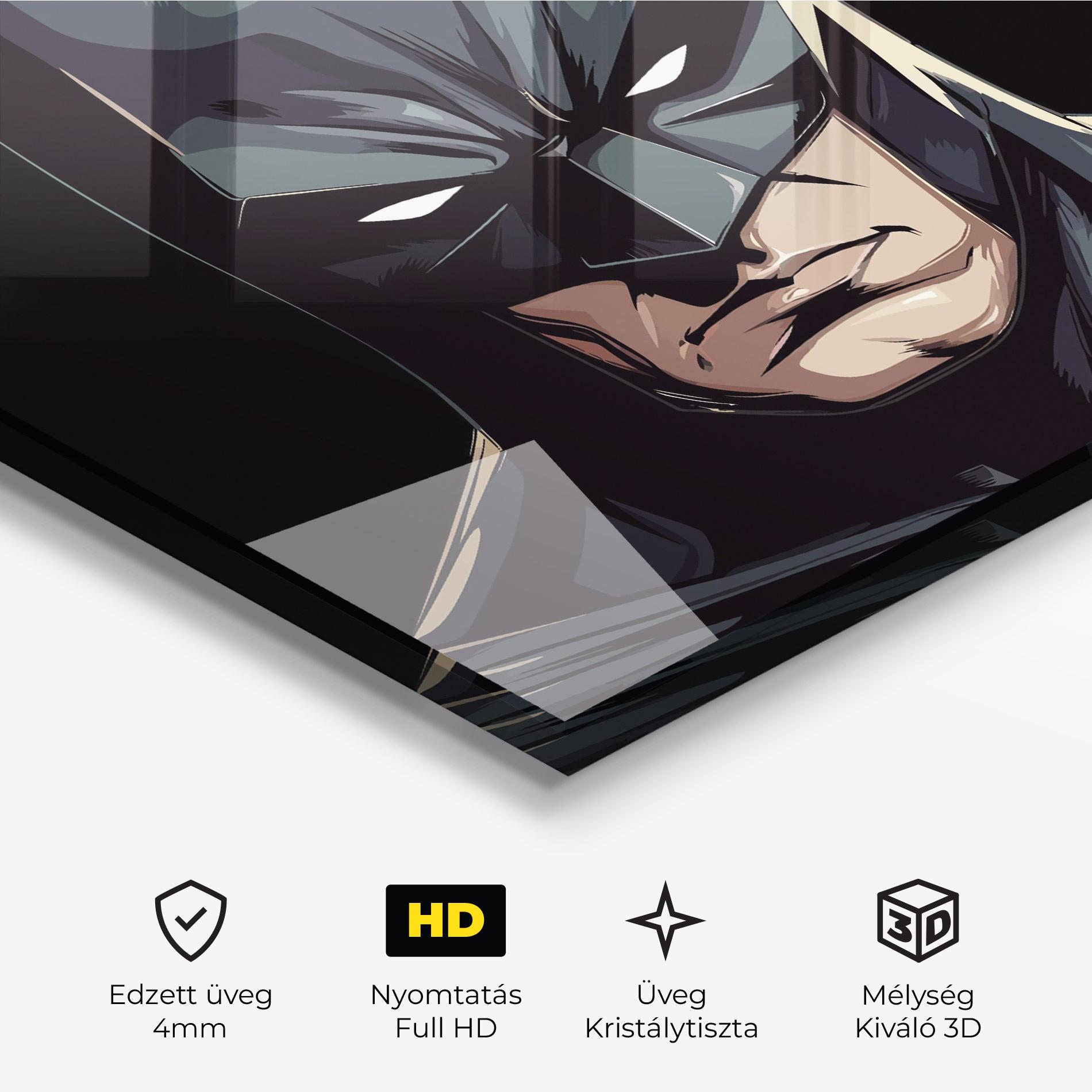 Üvegkép Batman mockup 3
