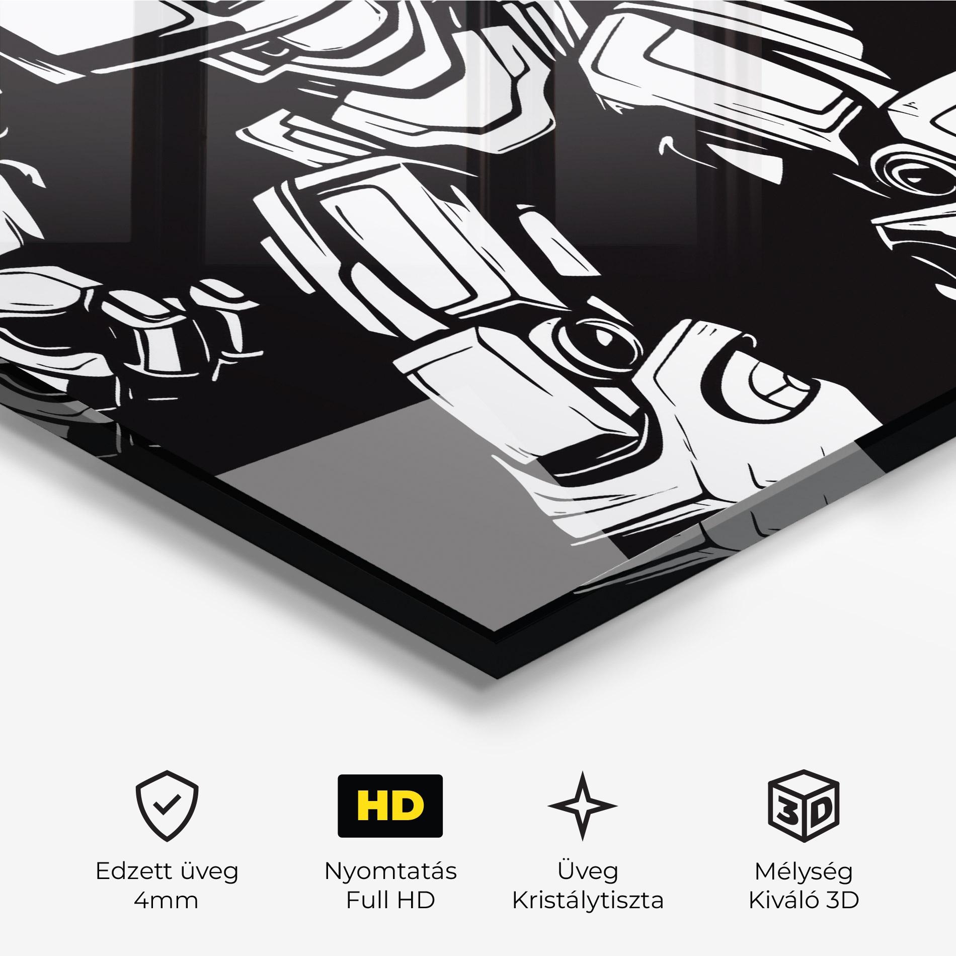 Üvegkép Robot Machine mockup 3