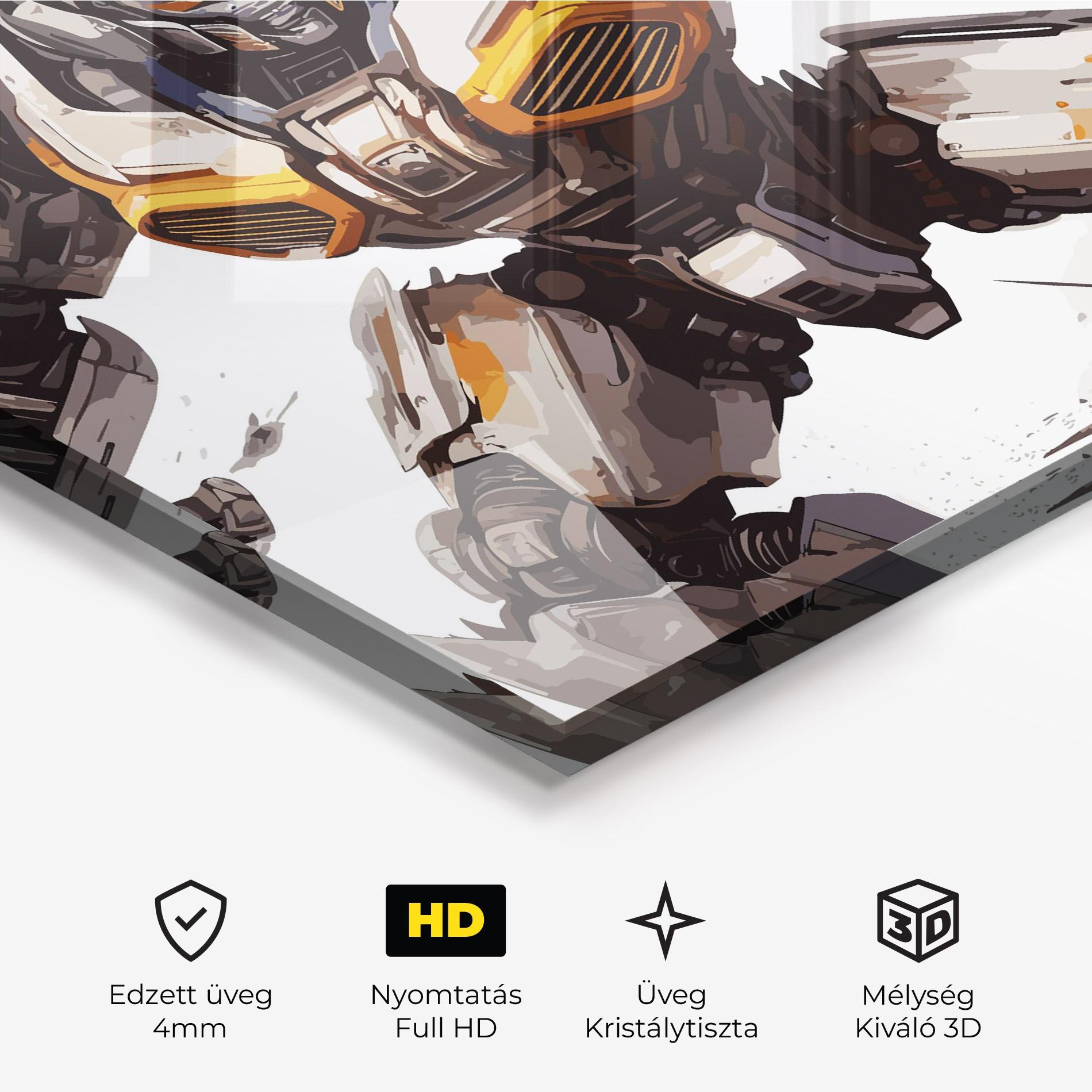 Üvegkép Transformers Unleash mockup 3