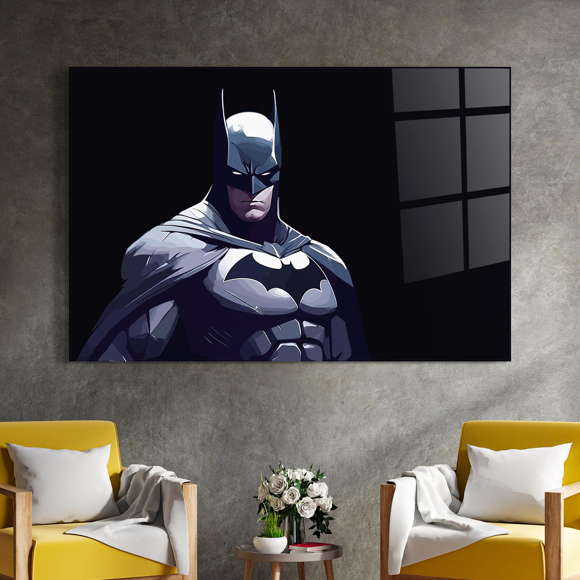 Üvegkép Batman Art mockup 4
