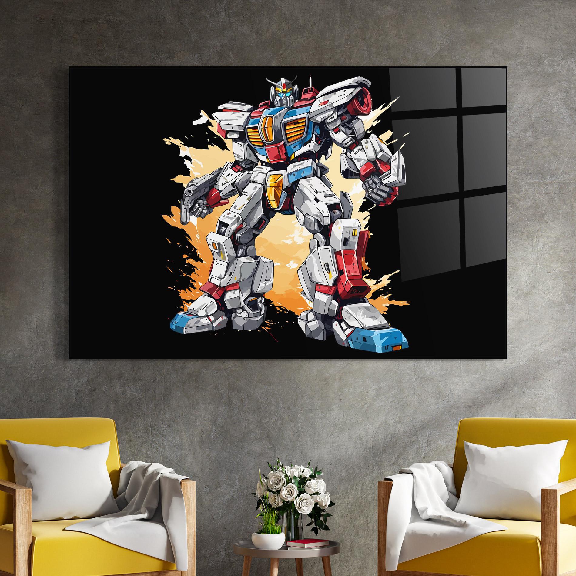 Üvegkép Crazy Robot mockup 4