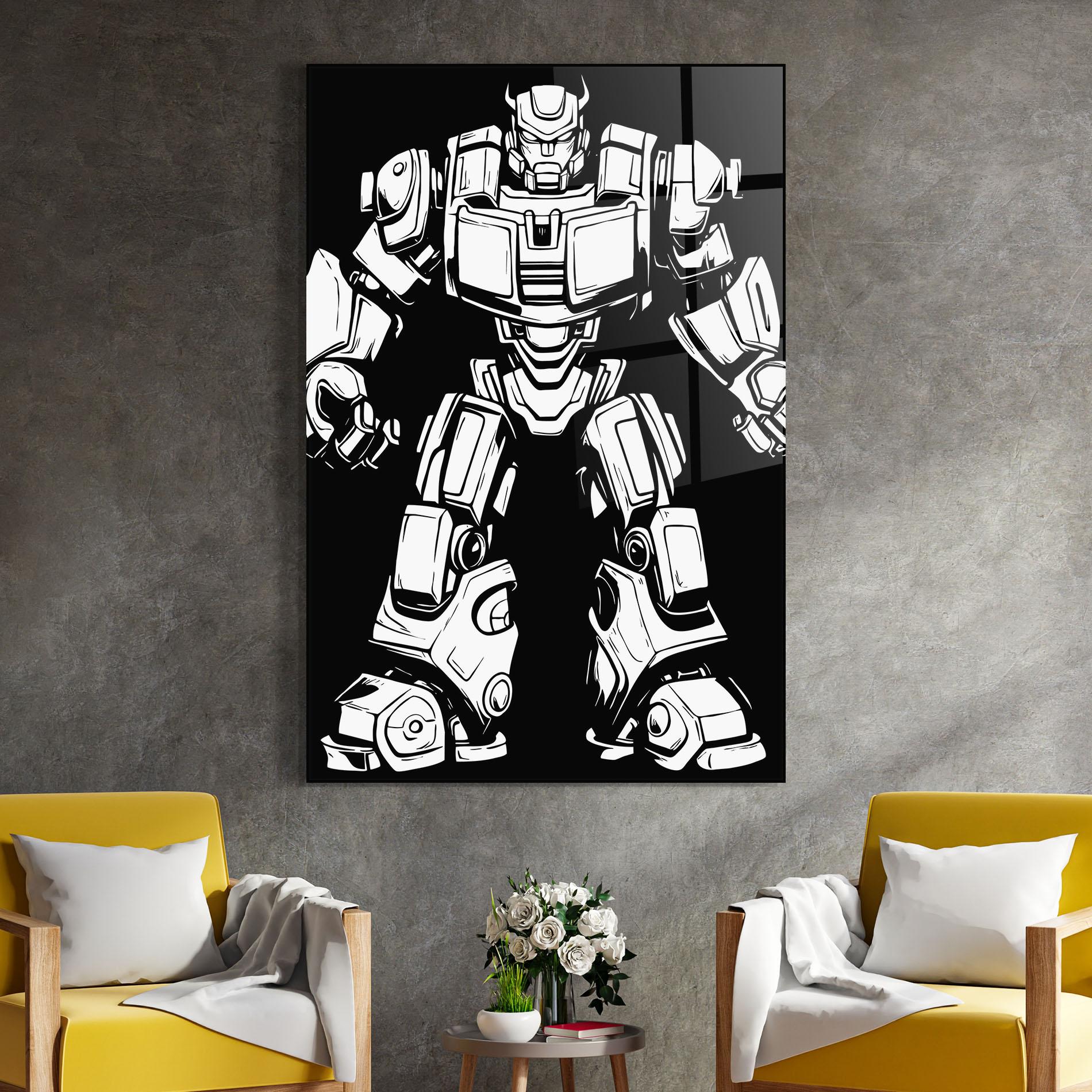 Üvegkép Robot Machine mockup 4