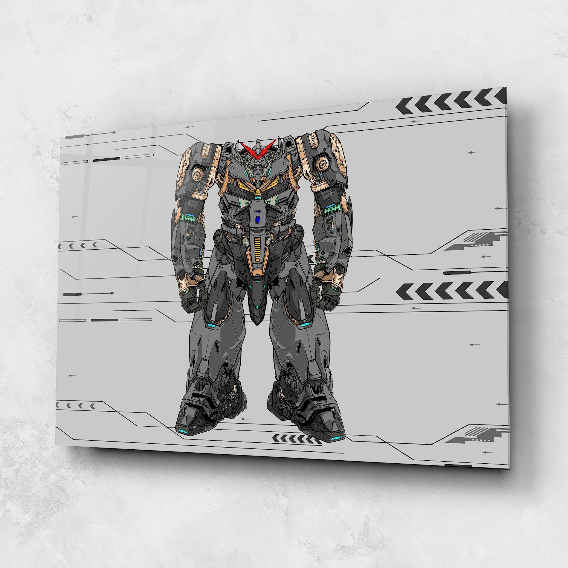 Üvegkép Big Grey Robot mockup 1
