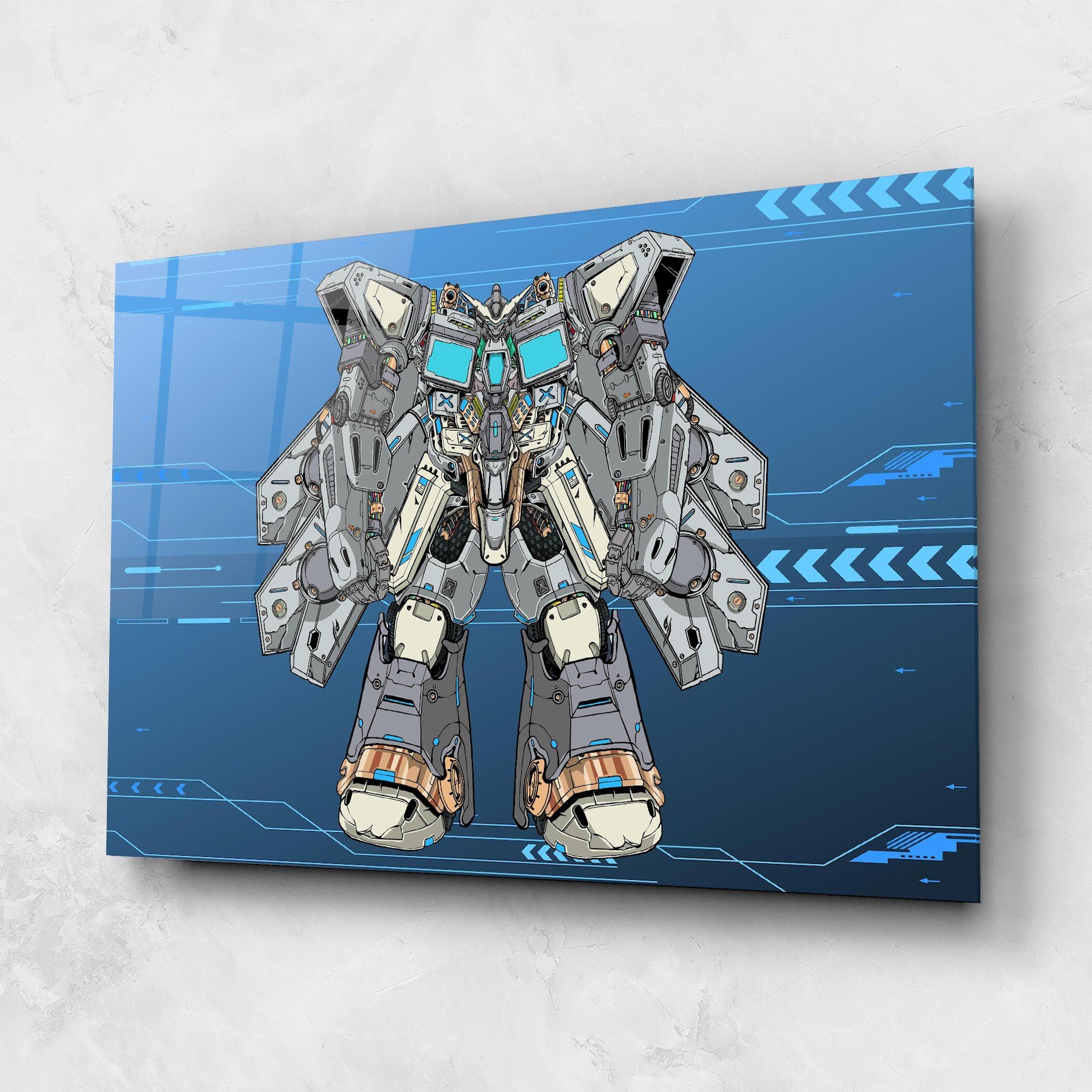 Blue Grey Robot mockup 1