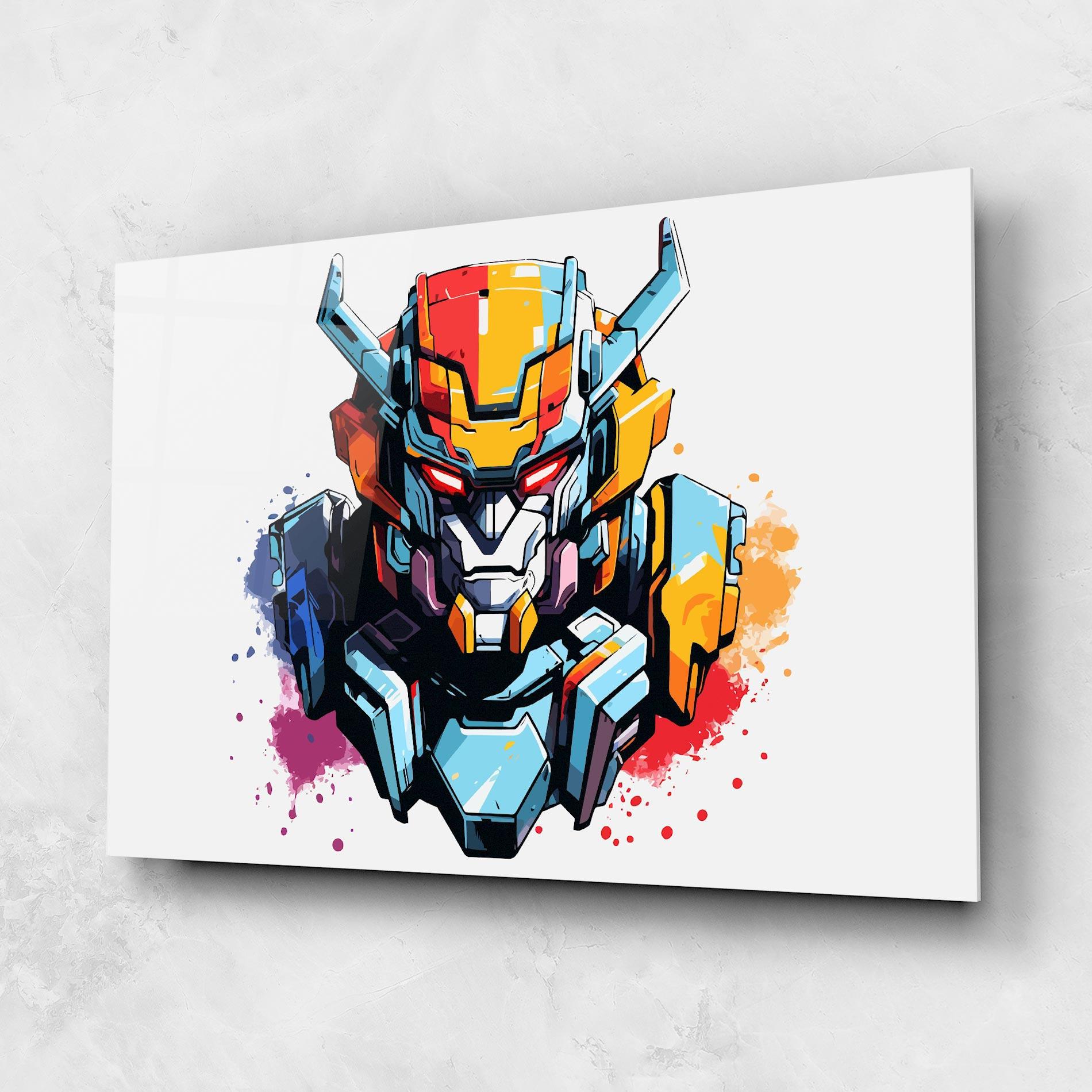 Üvegkép Colorful Robot mockup 1
