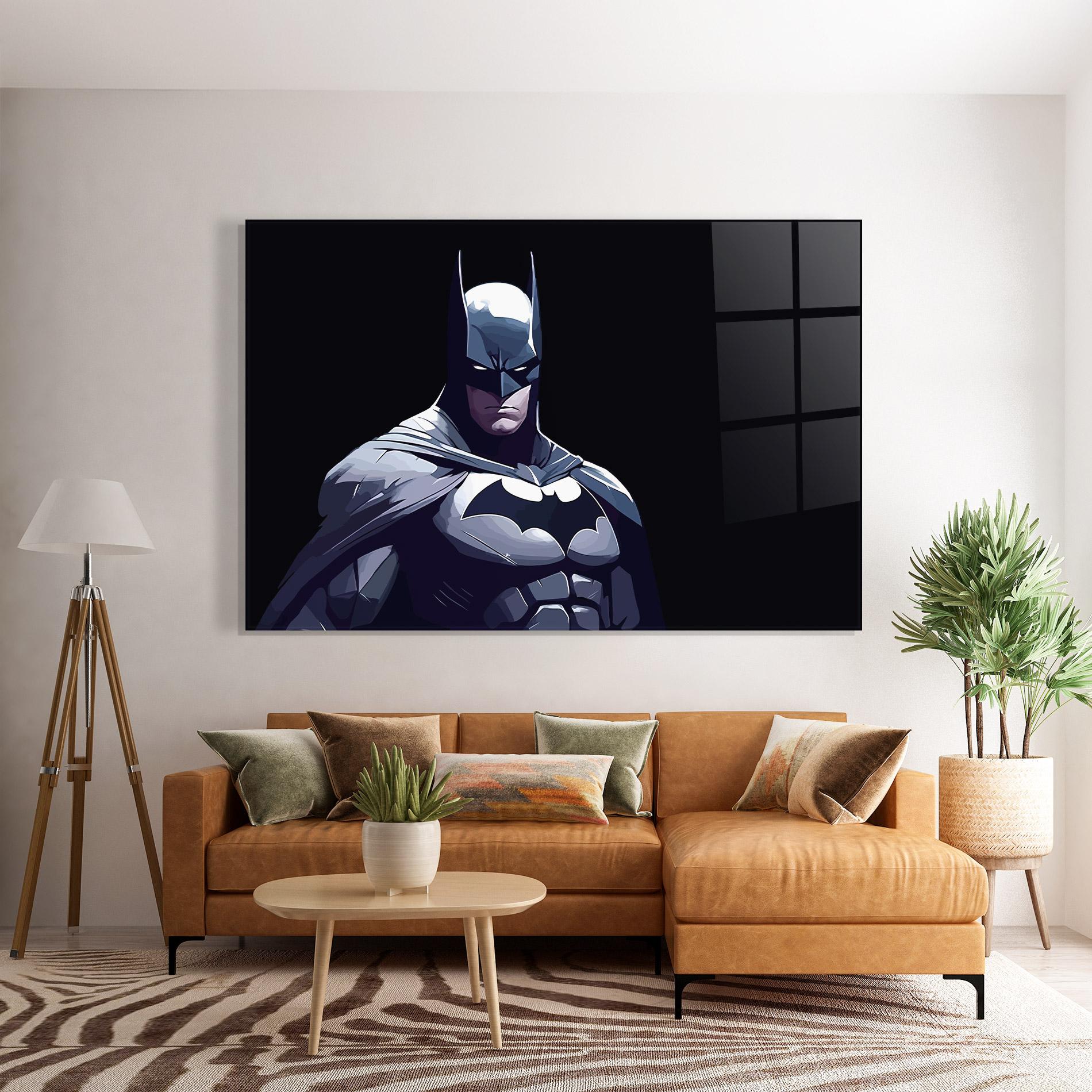 Üvegkép Batman Art mockup 7