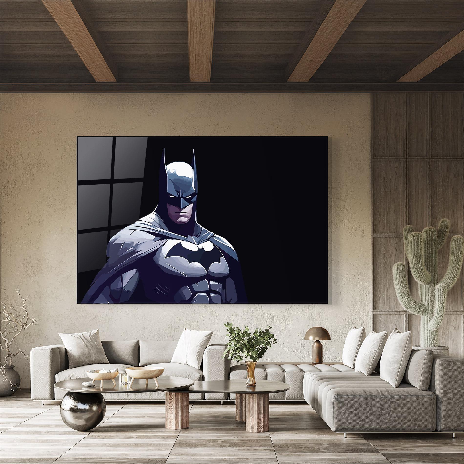 Üvegkép Batman Art mockup 8