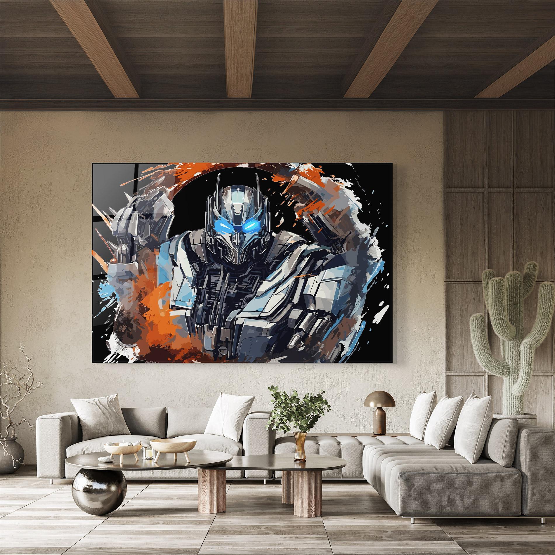 Üvegkép Blue Eyes Transformers mockup 8