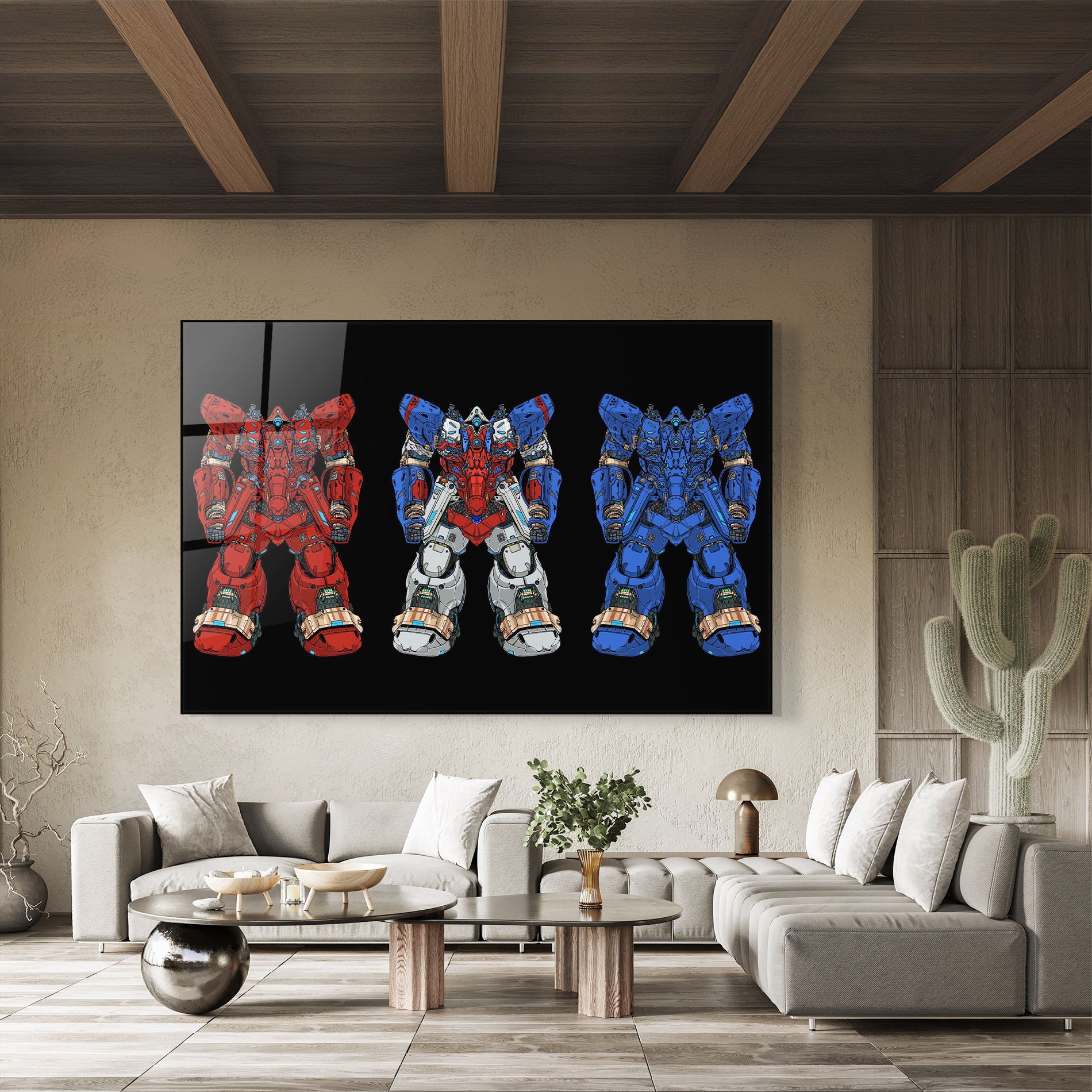 Blue Red Robots mockup 8