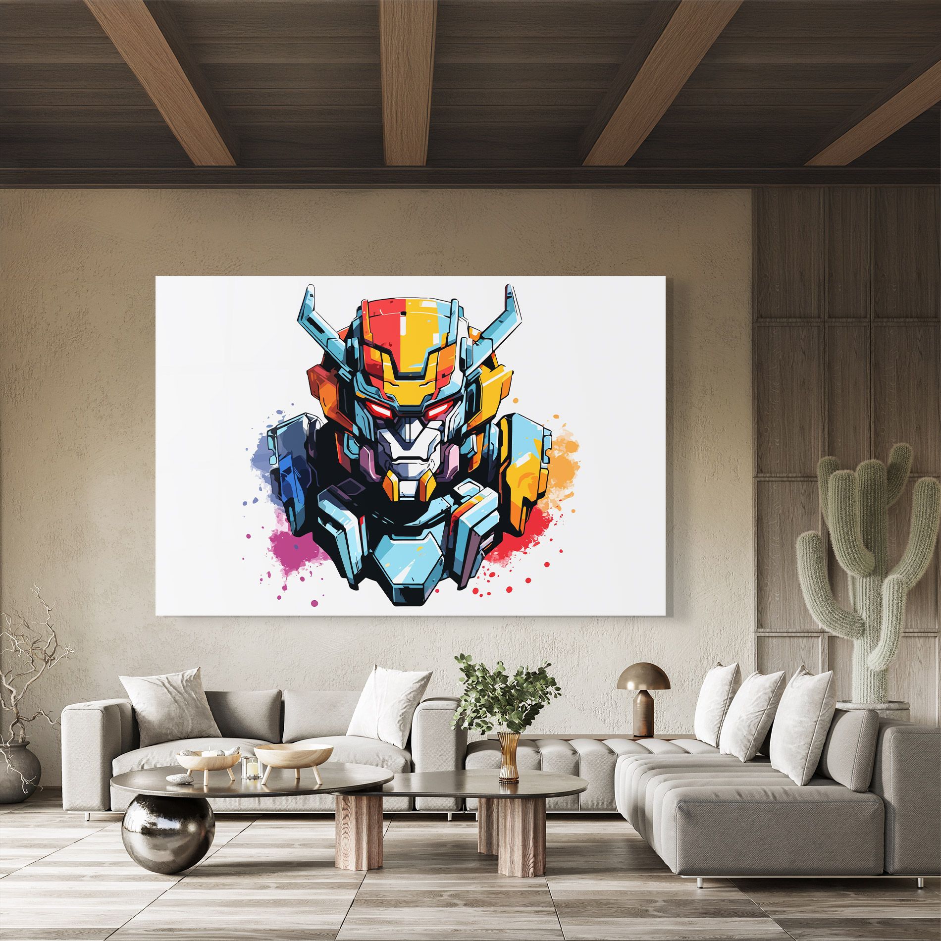 Colorful Robot mockup 8
