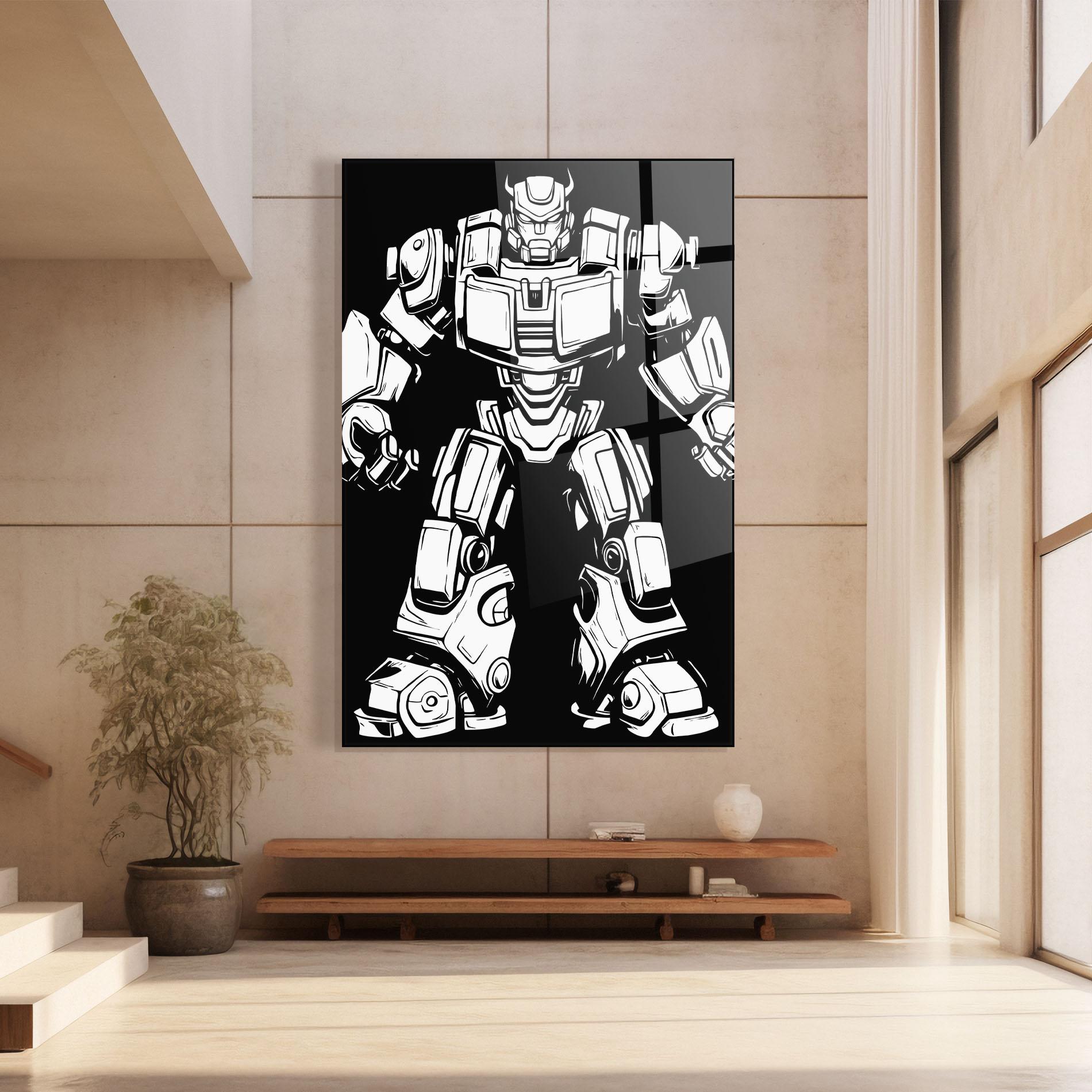 Üvegkép Robot Machine mockup 8