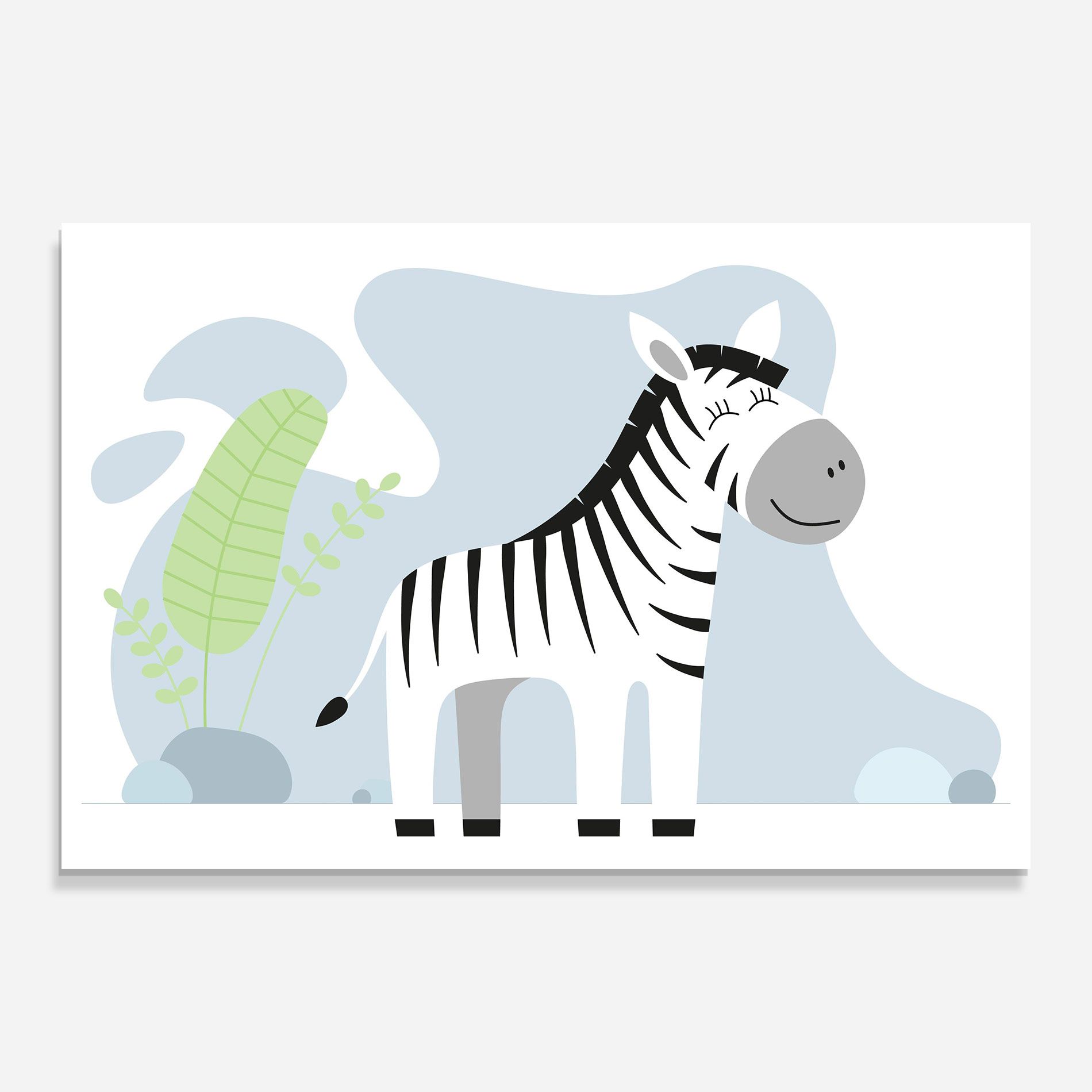 Cute Zebra Leaf mockup 0