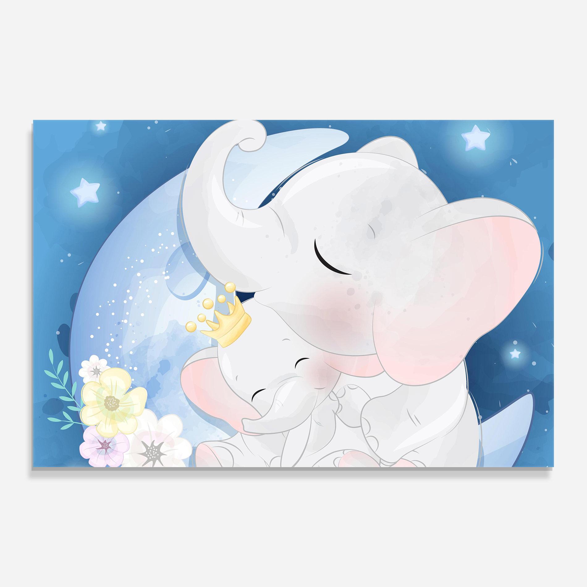 Üvegkép Elephant King mockup 0