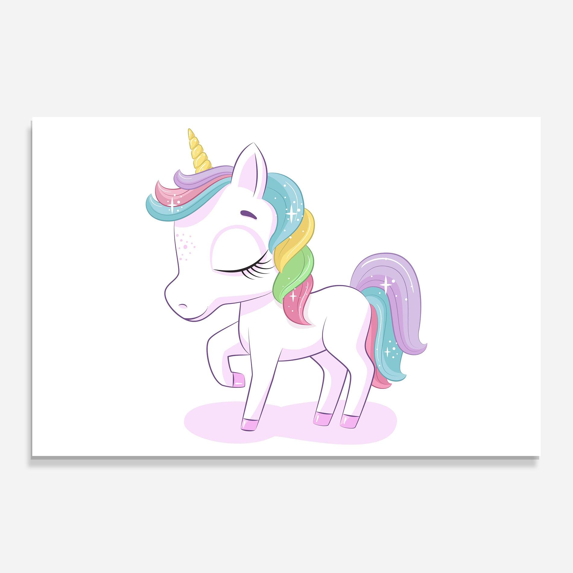 Üvegkép Unicorn mockup 0
