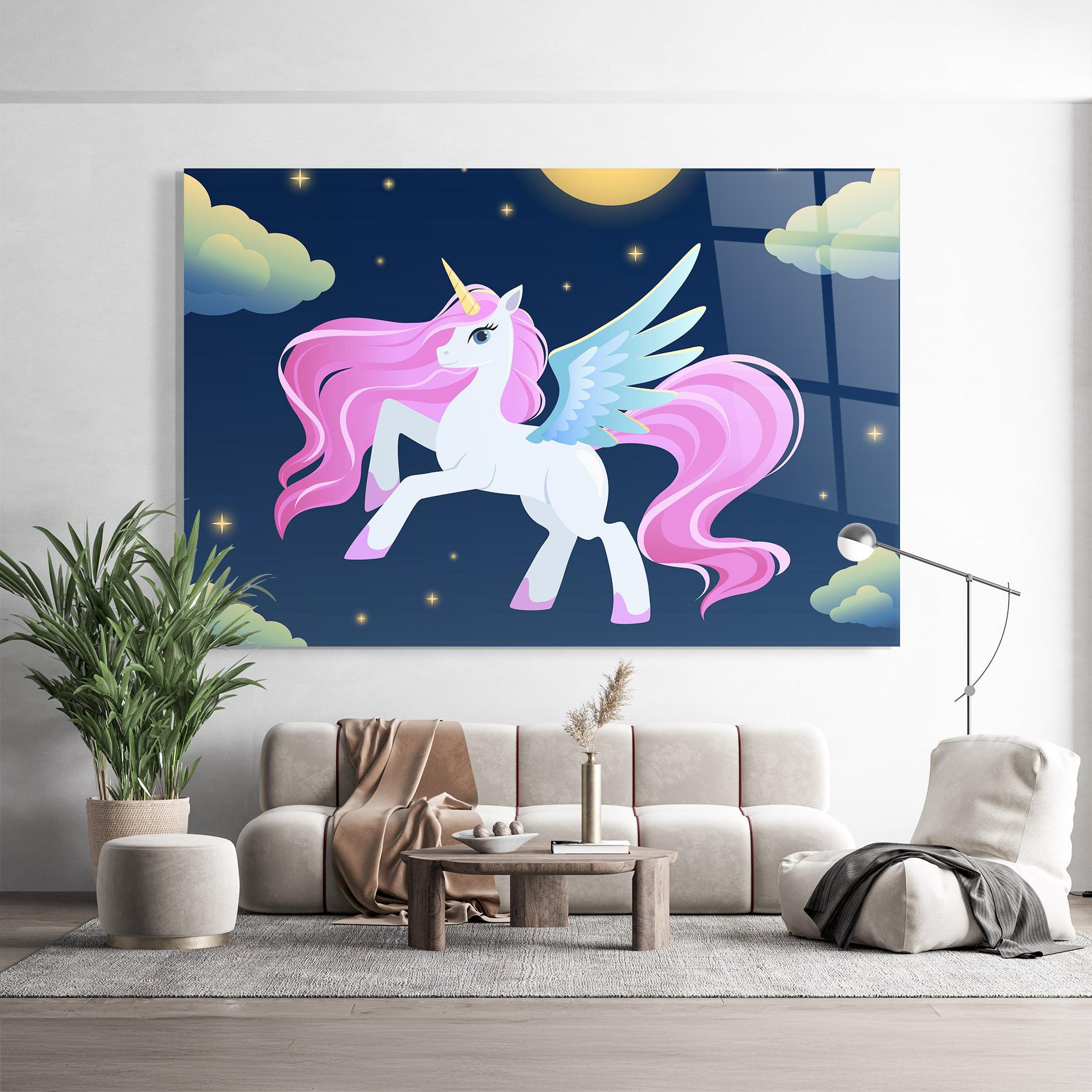 Üvegkép White Sky Pony mockup 9