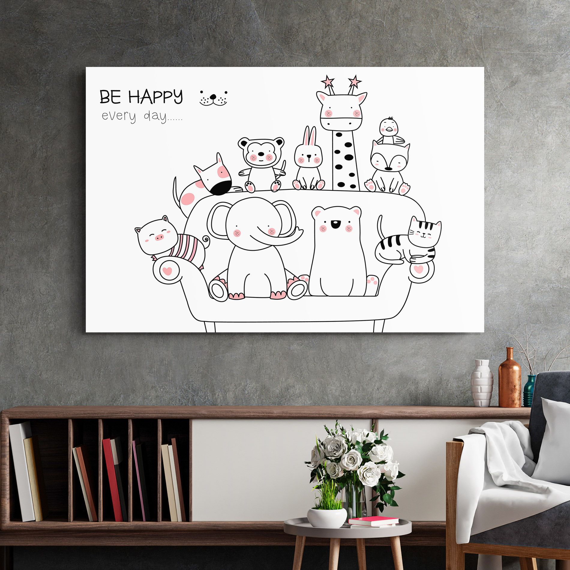 Be Happy Animals mockup 2