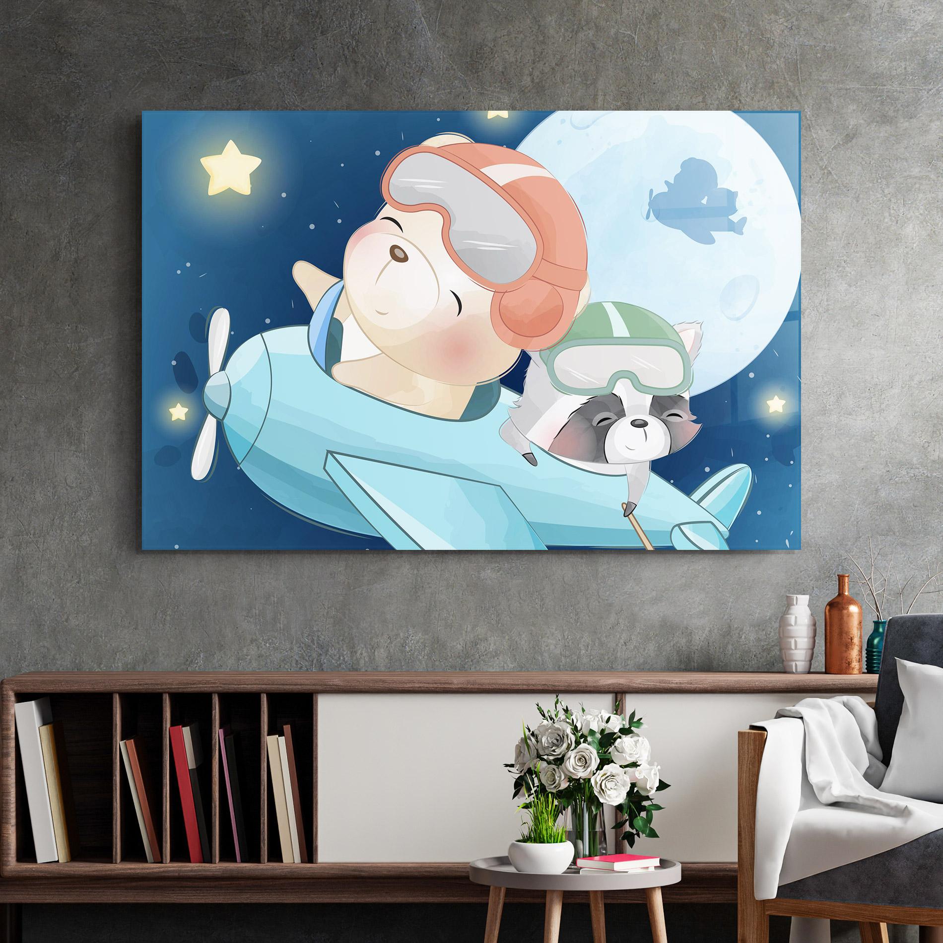 Üvegkép Bear Flying Star mockup 2