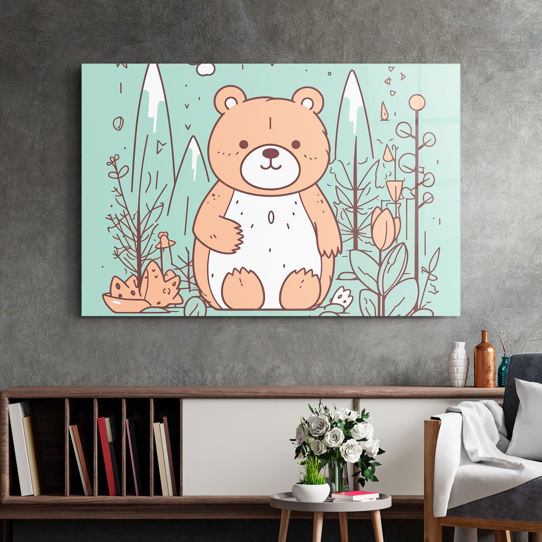 Forest Cute Bear mockup 2