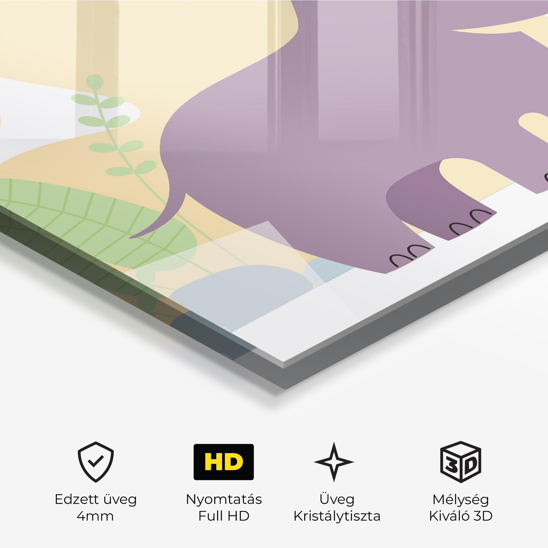 Üvegkép Cute Purple Hypo mockup 3