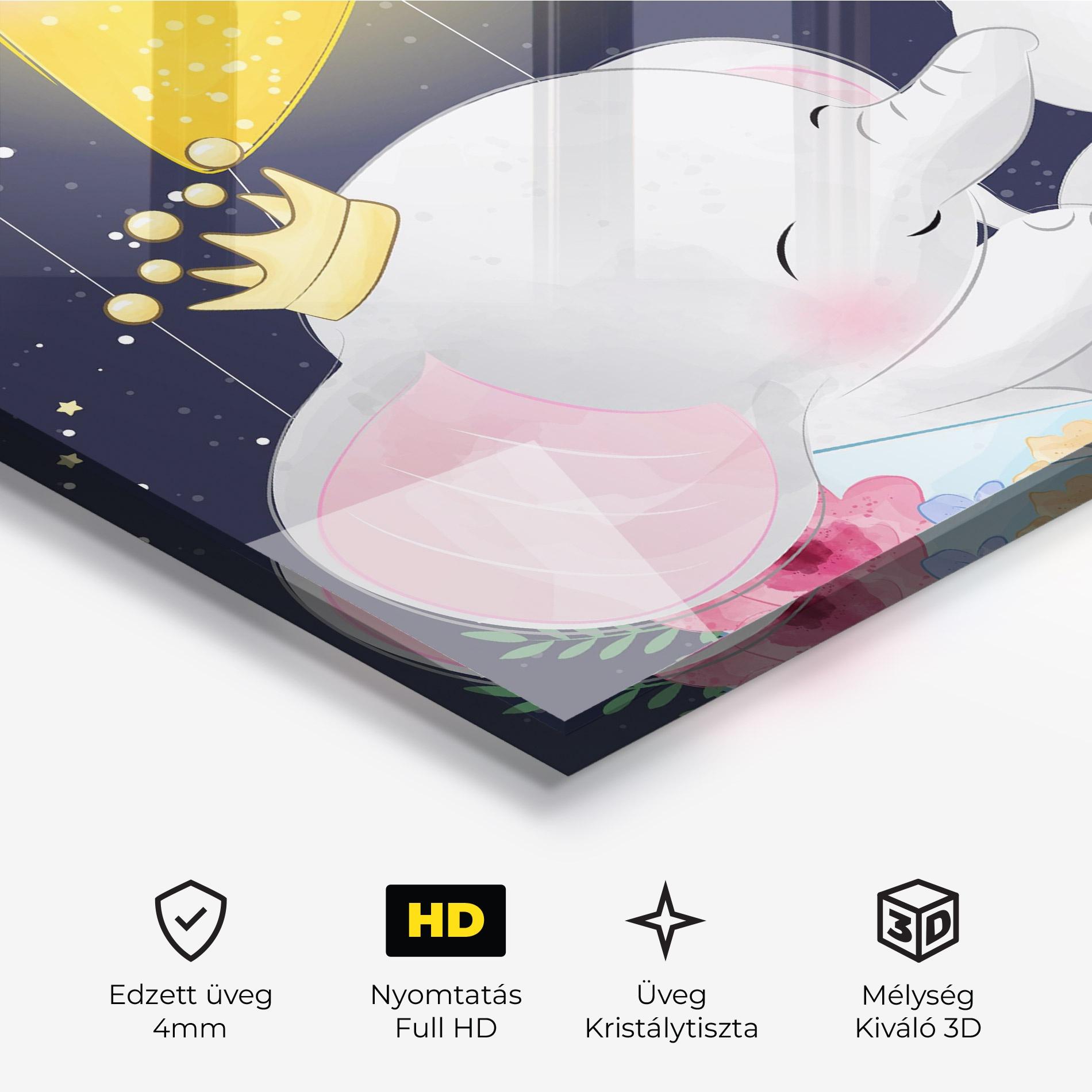 Üvegkép Elephant Cat mockup 3