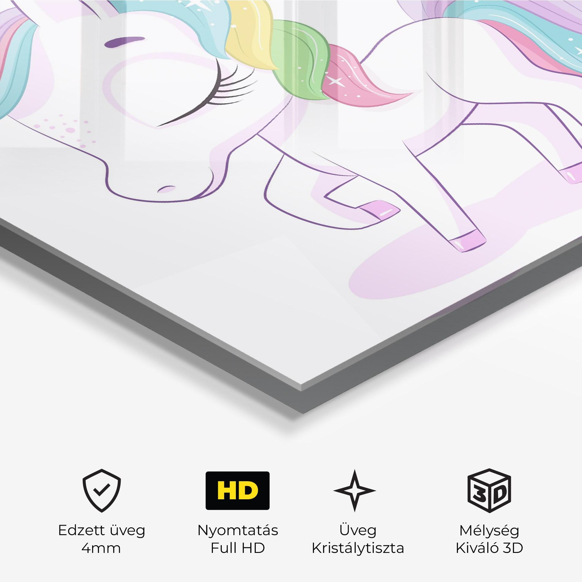 Üvegkép Unicorn mockup 3