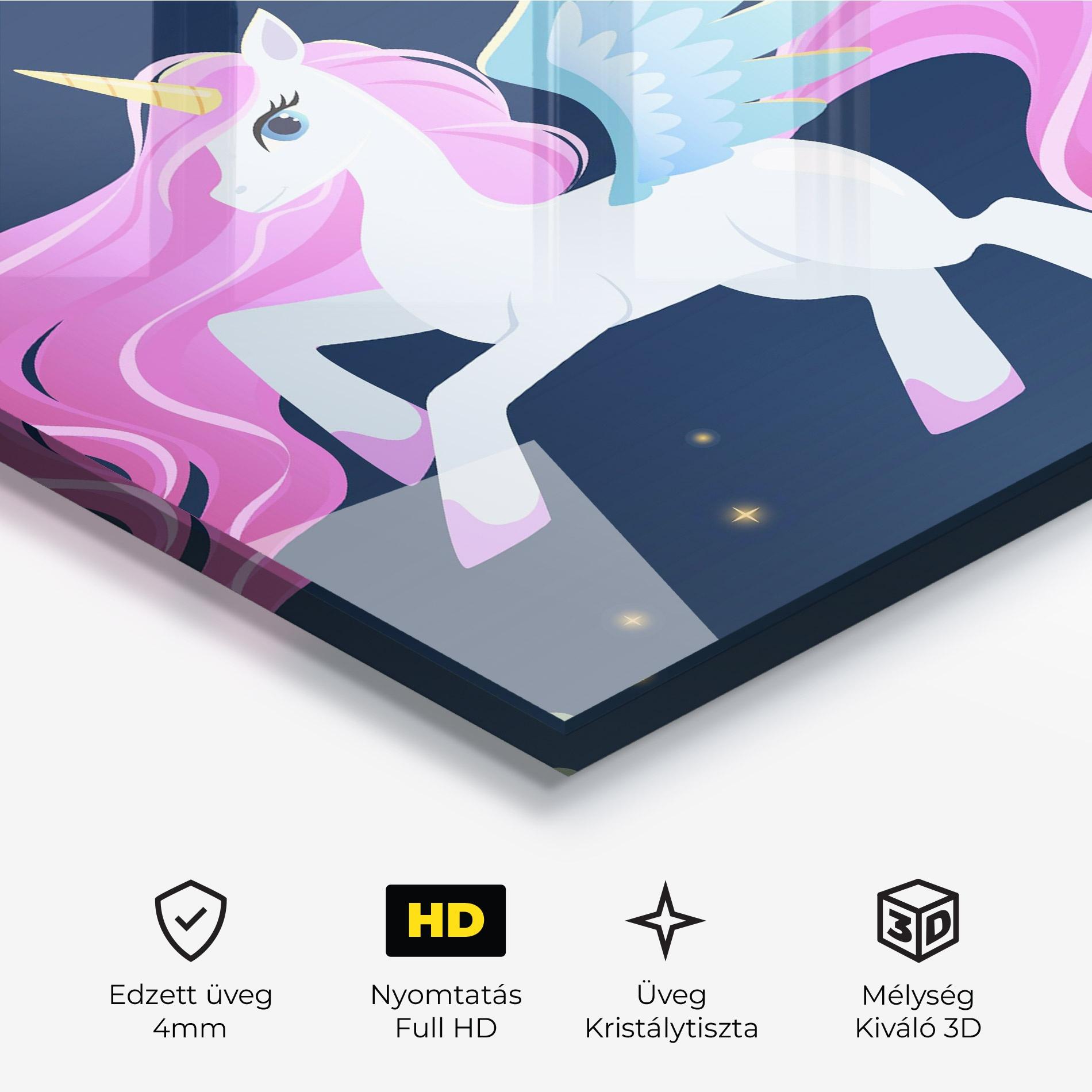Üvegkép White Sky Pony mockup 3