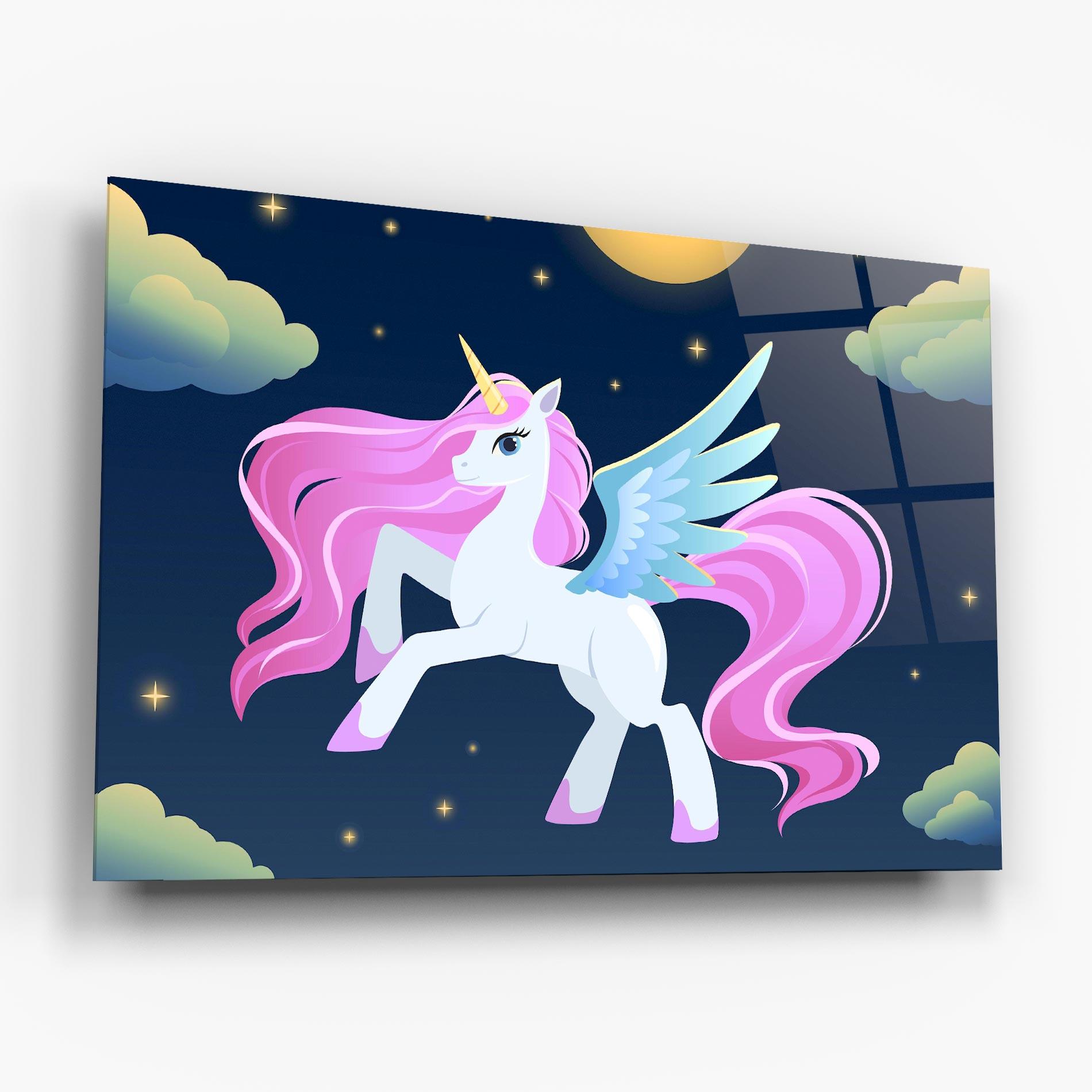 Üvegkép White Sky Pony mockup 6