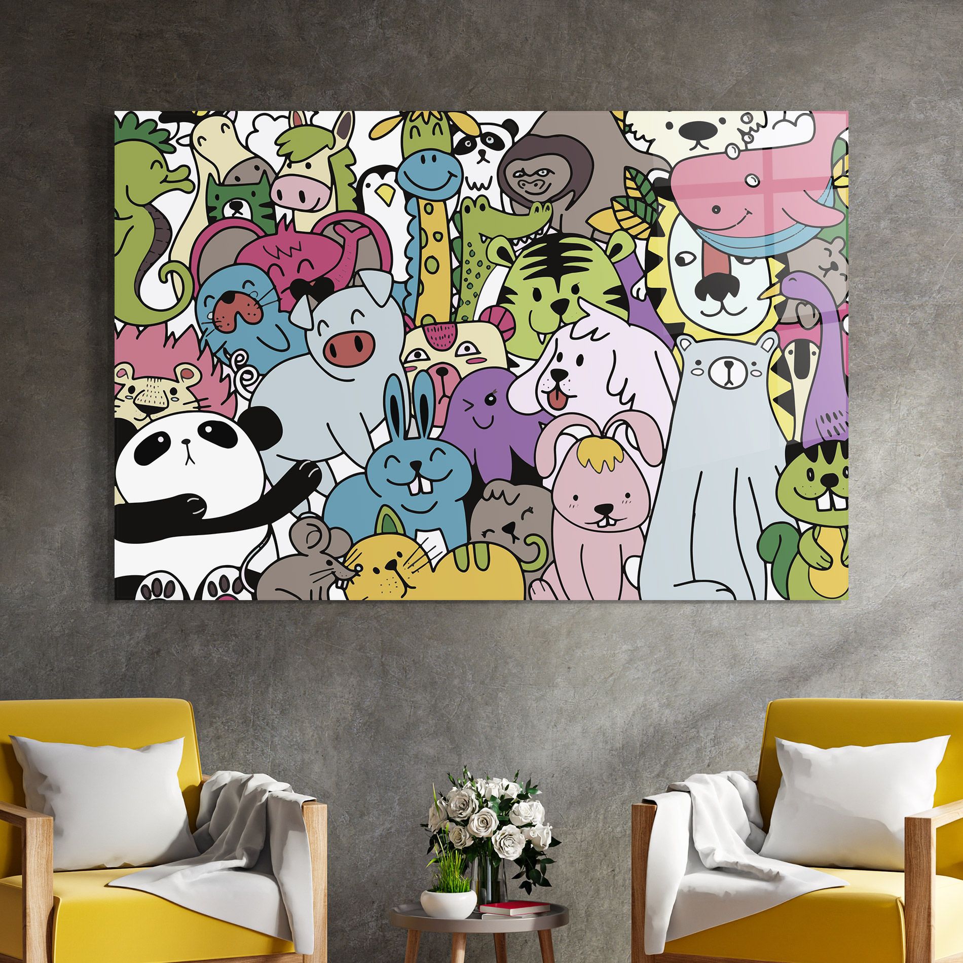 Animals Cartoon mockup 4