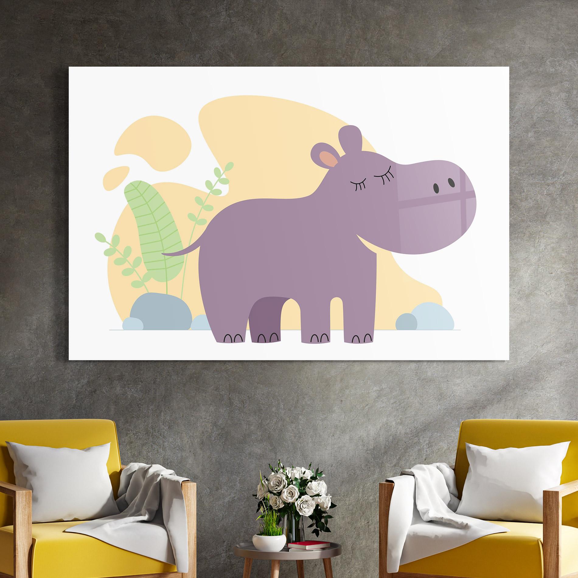 Üvegkép Cute Purple Hypo mockup 4