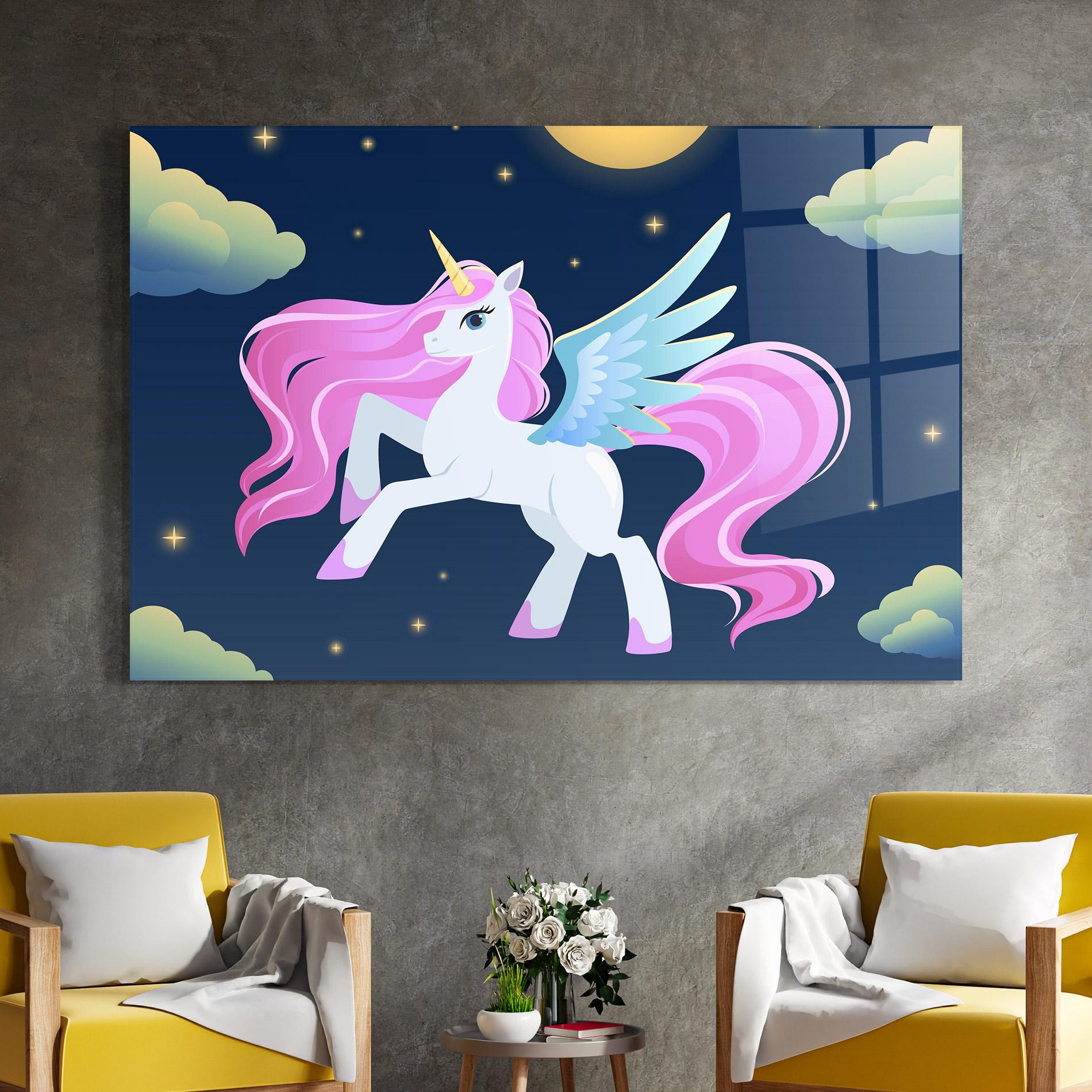 Üvegkép White Sky Pony mockup 4