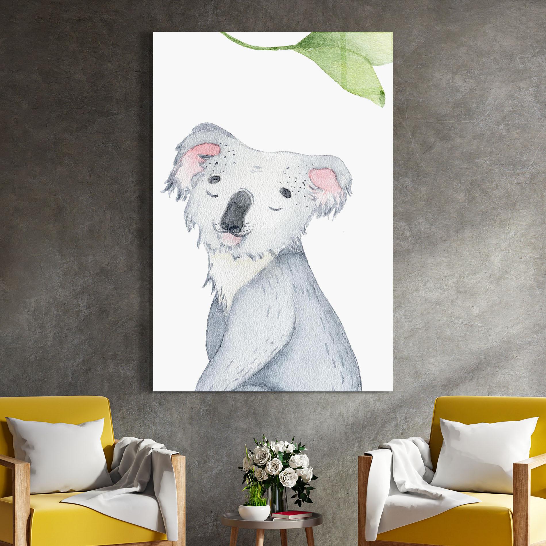 Üvegkép Baby Koala mockup 4