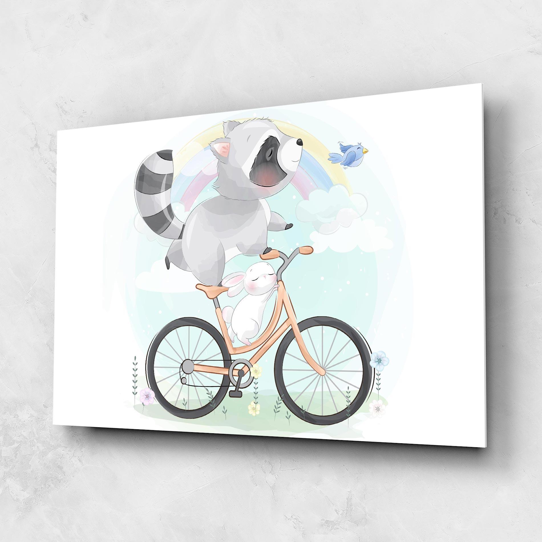 Üvegkép Bike Ride Animal mockup 1