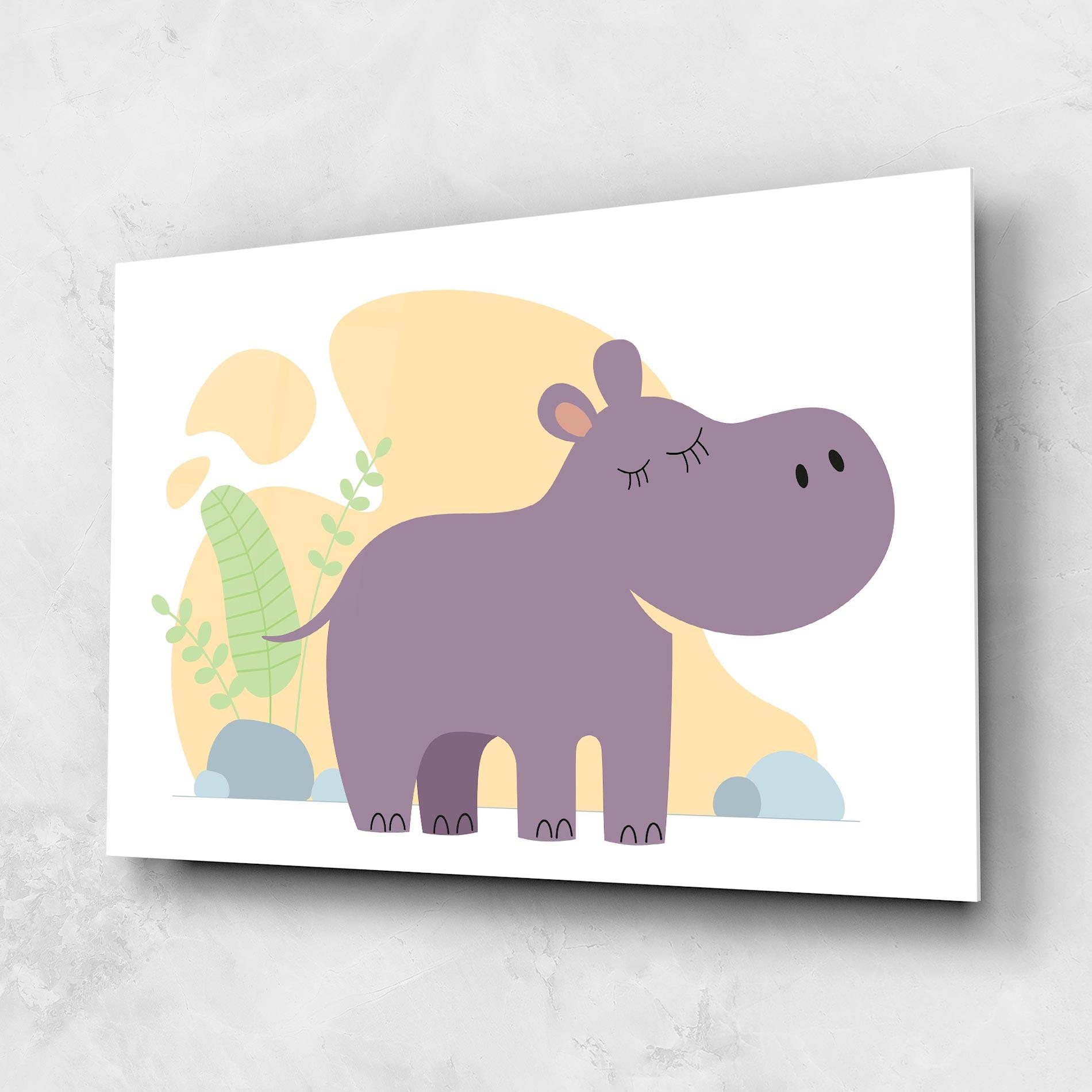 Üvegkép Cute Purple Hypo mockup 1