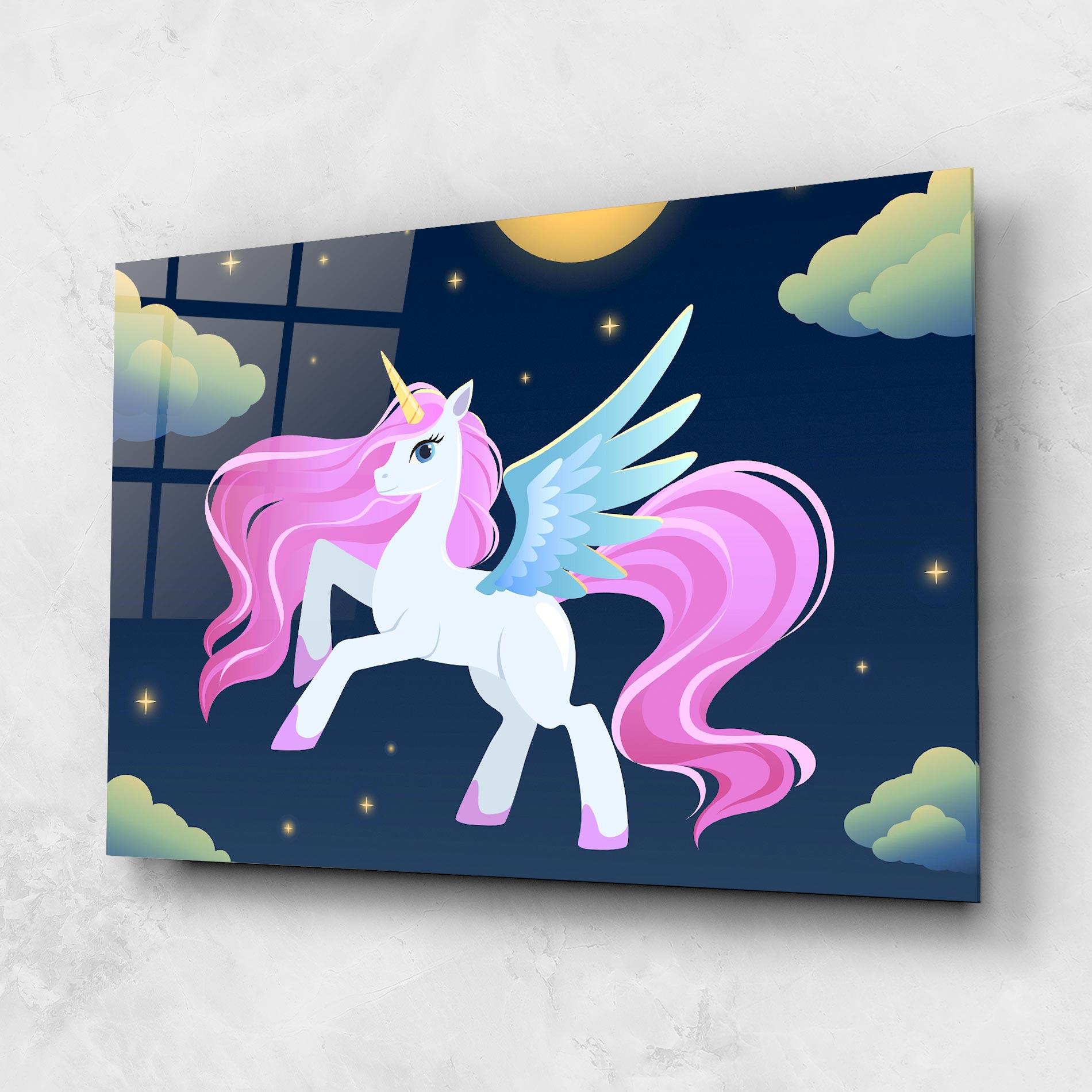 Üvegkép White Sky Pony mockup 1