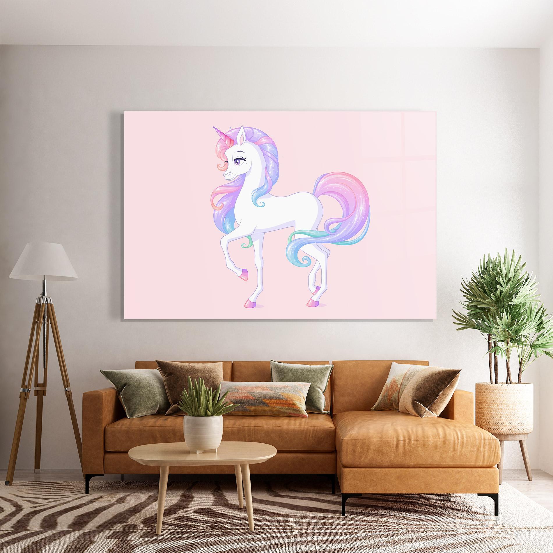 Üvegkép Beautiful Unicorn mockup 7