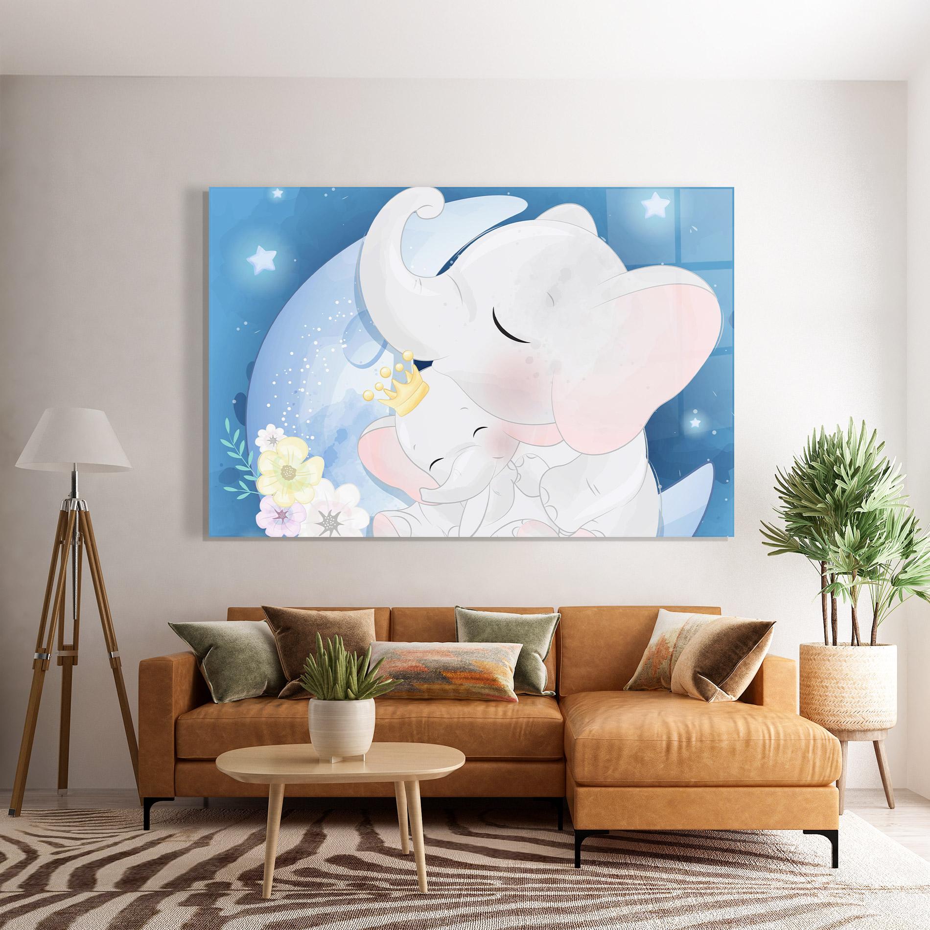 Üvegkép Elephant King mockup 7