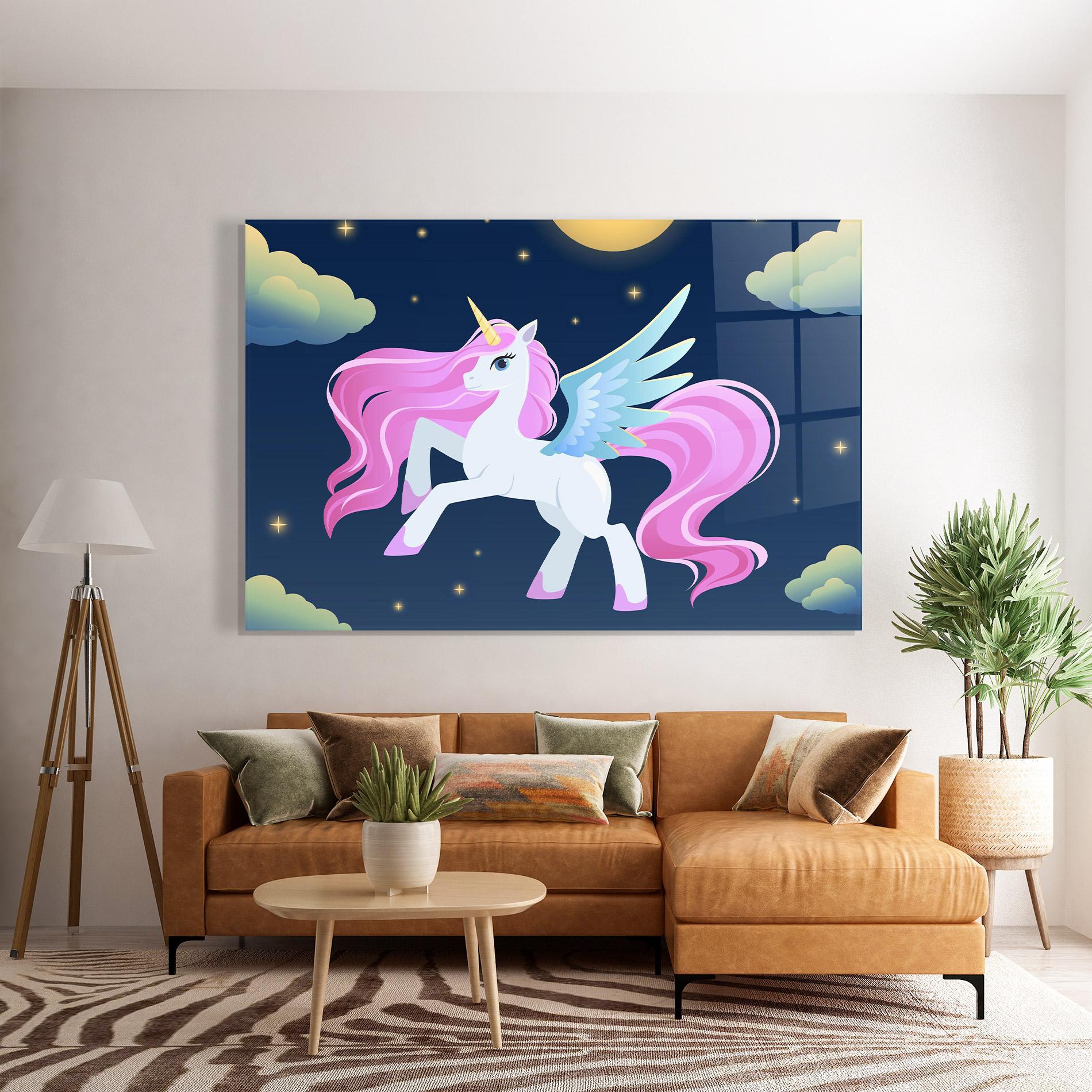 Üvegkép White Sky Pony mockup 7