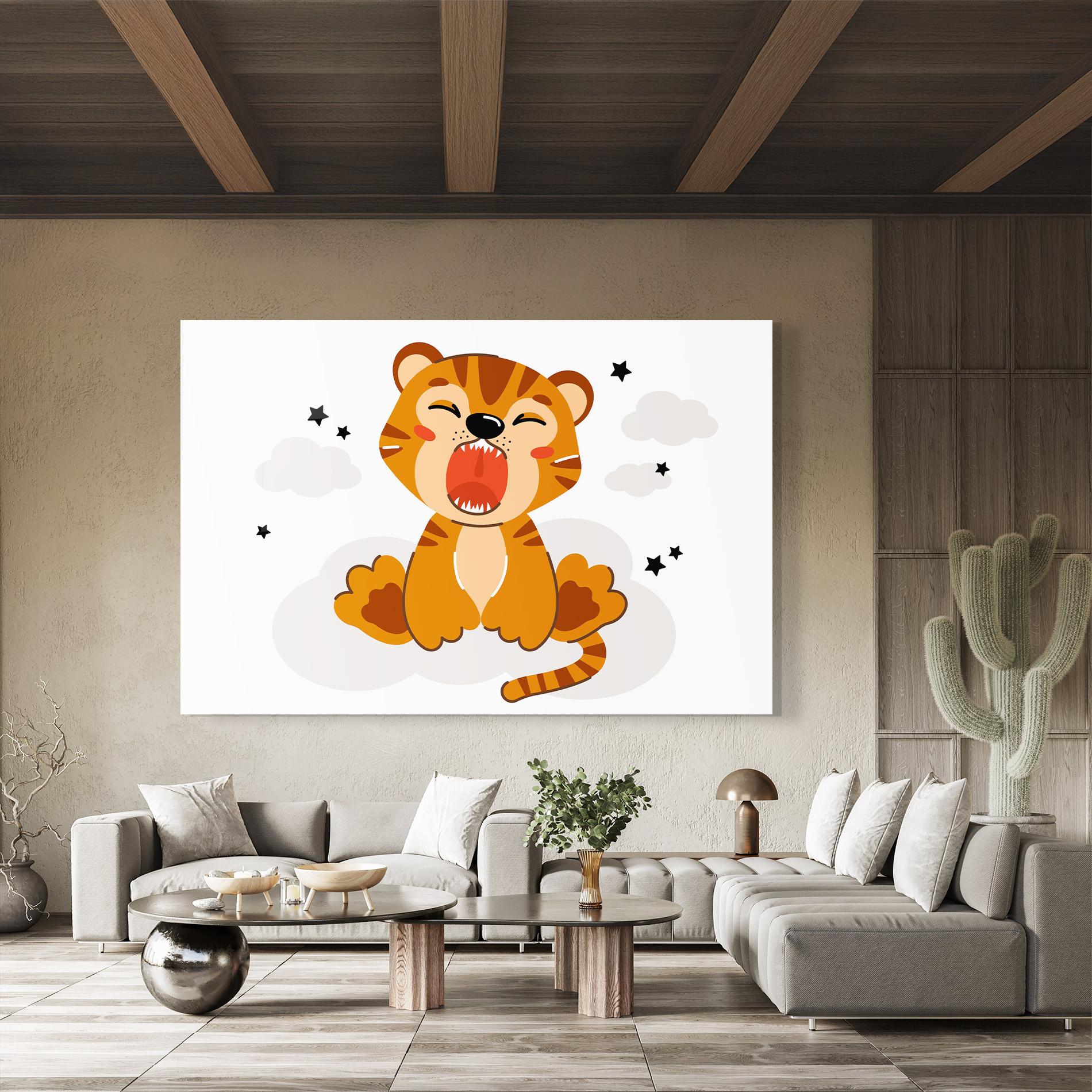 Üvegkép Cute Sleepy Tiger mockup 8