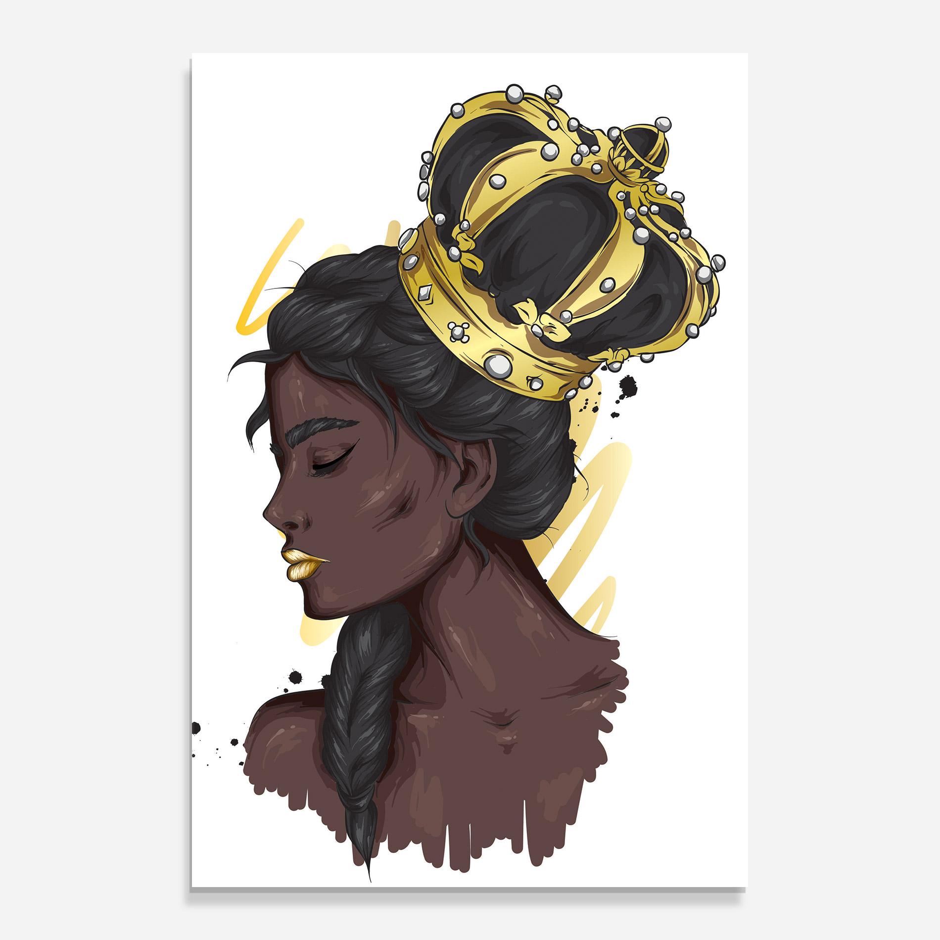 Üvegkép Big Gold Crown mockup 0