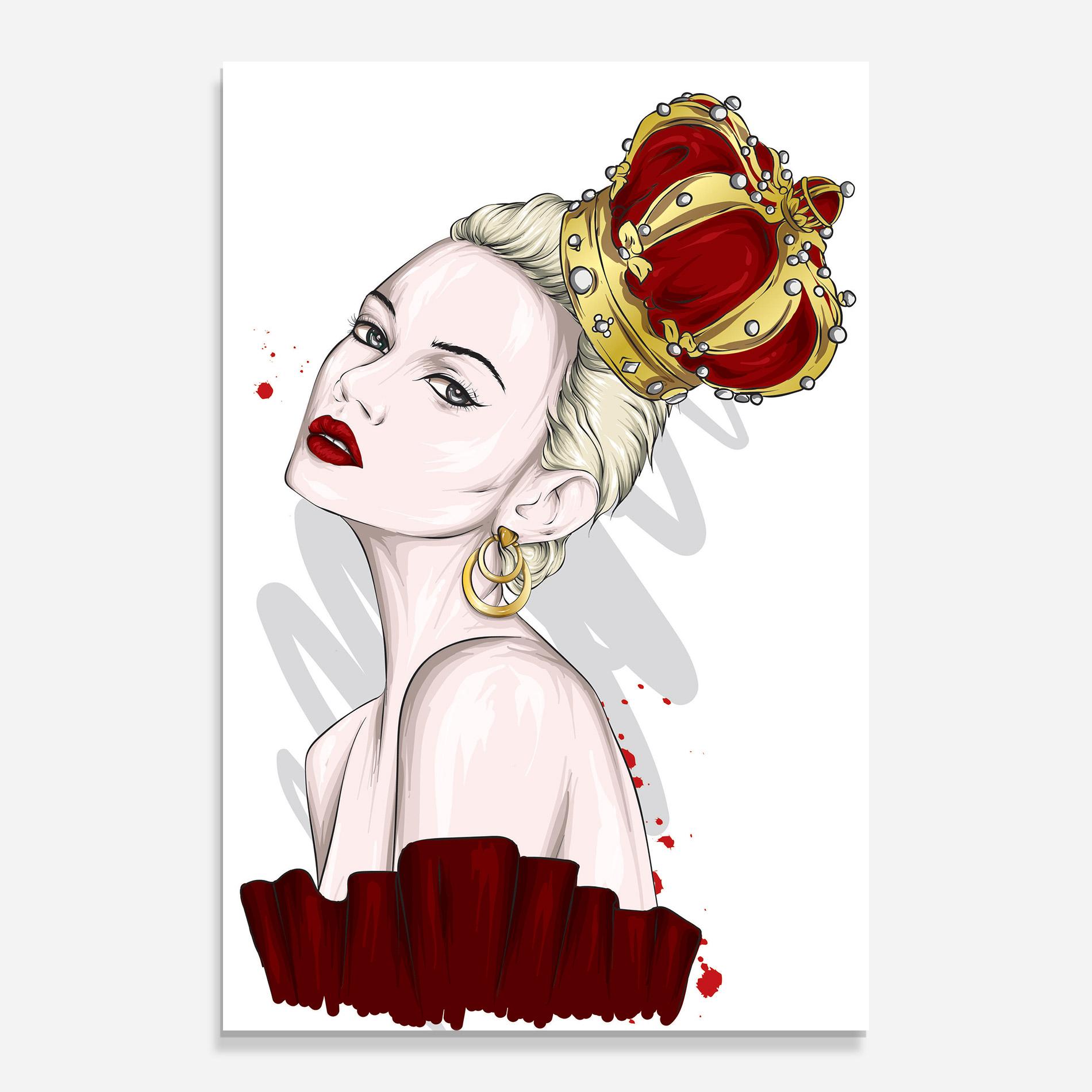 Üvegkép Big Red Crown mockup 0