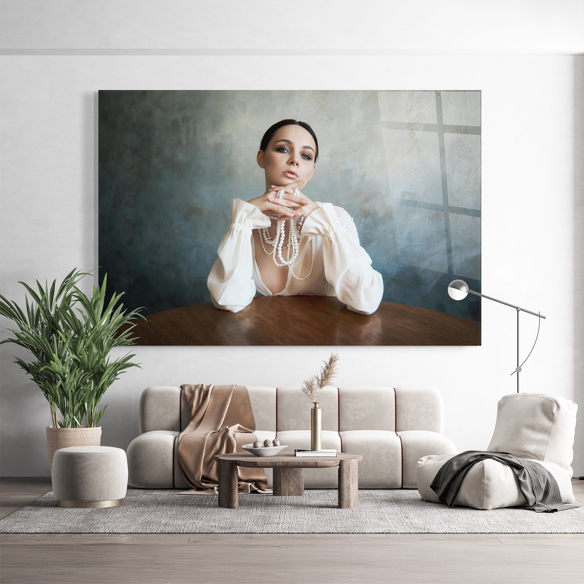 Girl White Pearls mockup 9