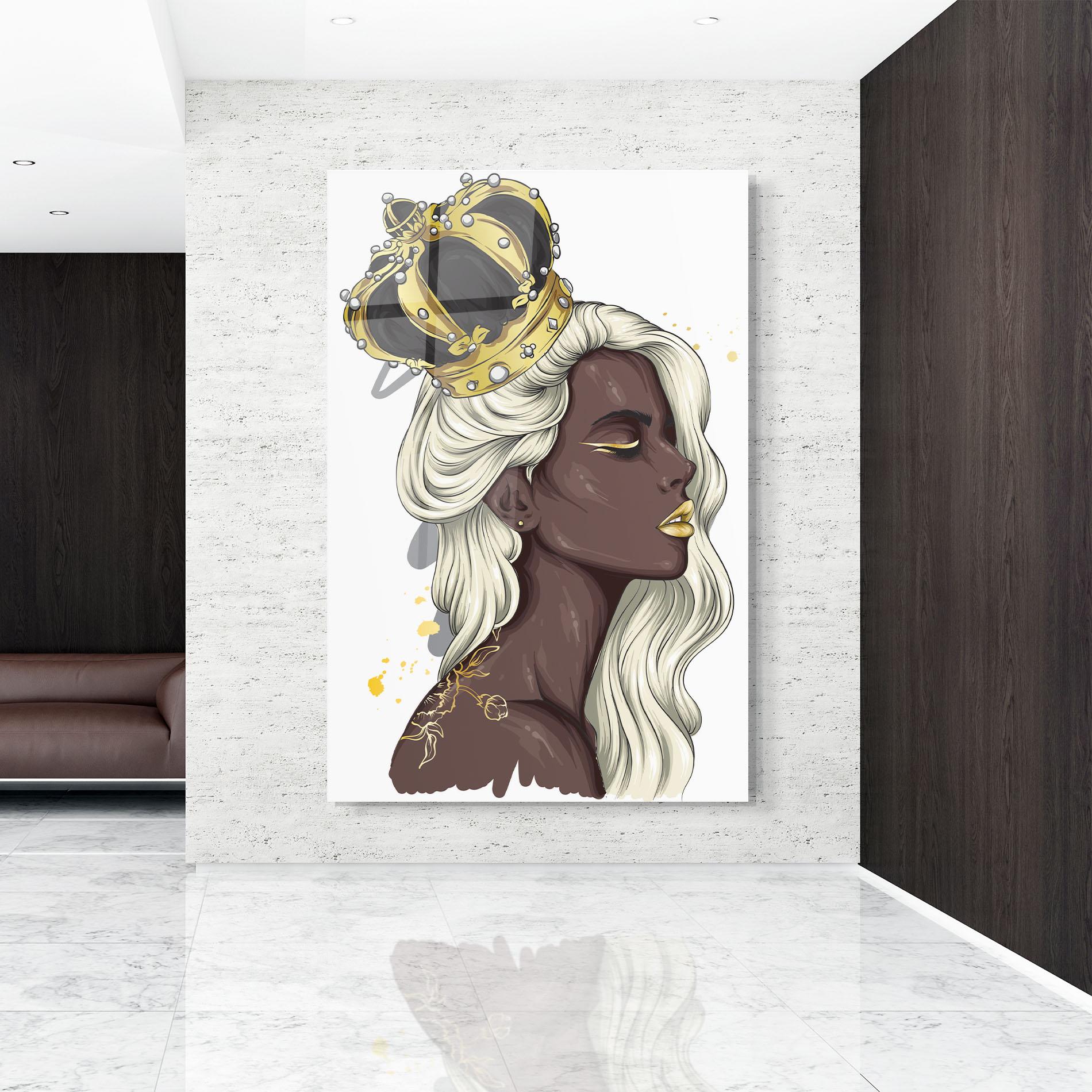 Üvegkép Big Black Crown mockup 9