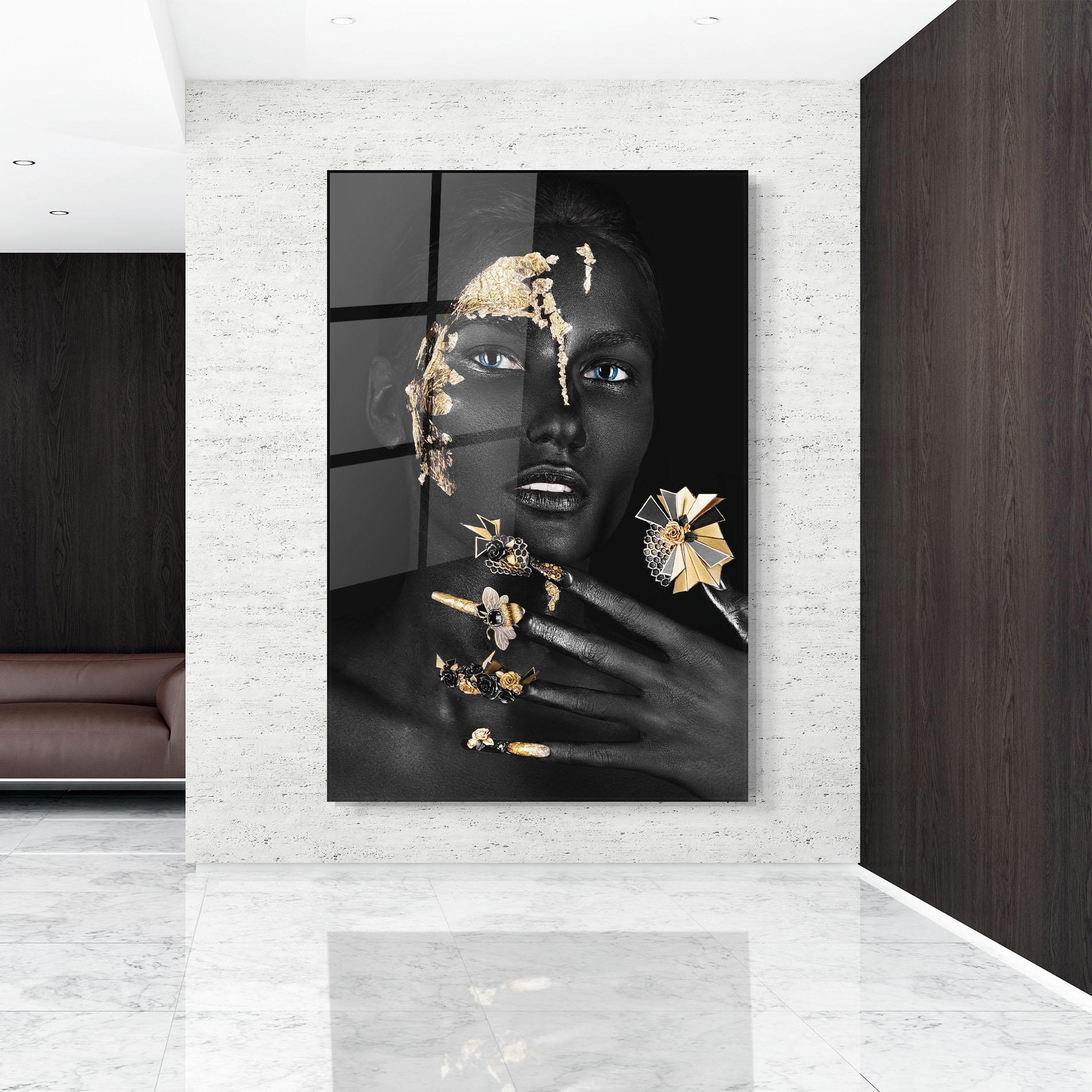 Üvegkép Black Art Makeup mockup 9