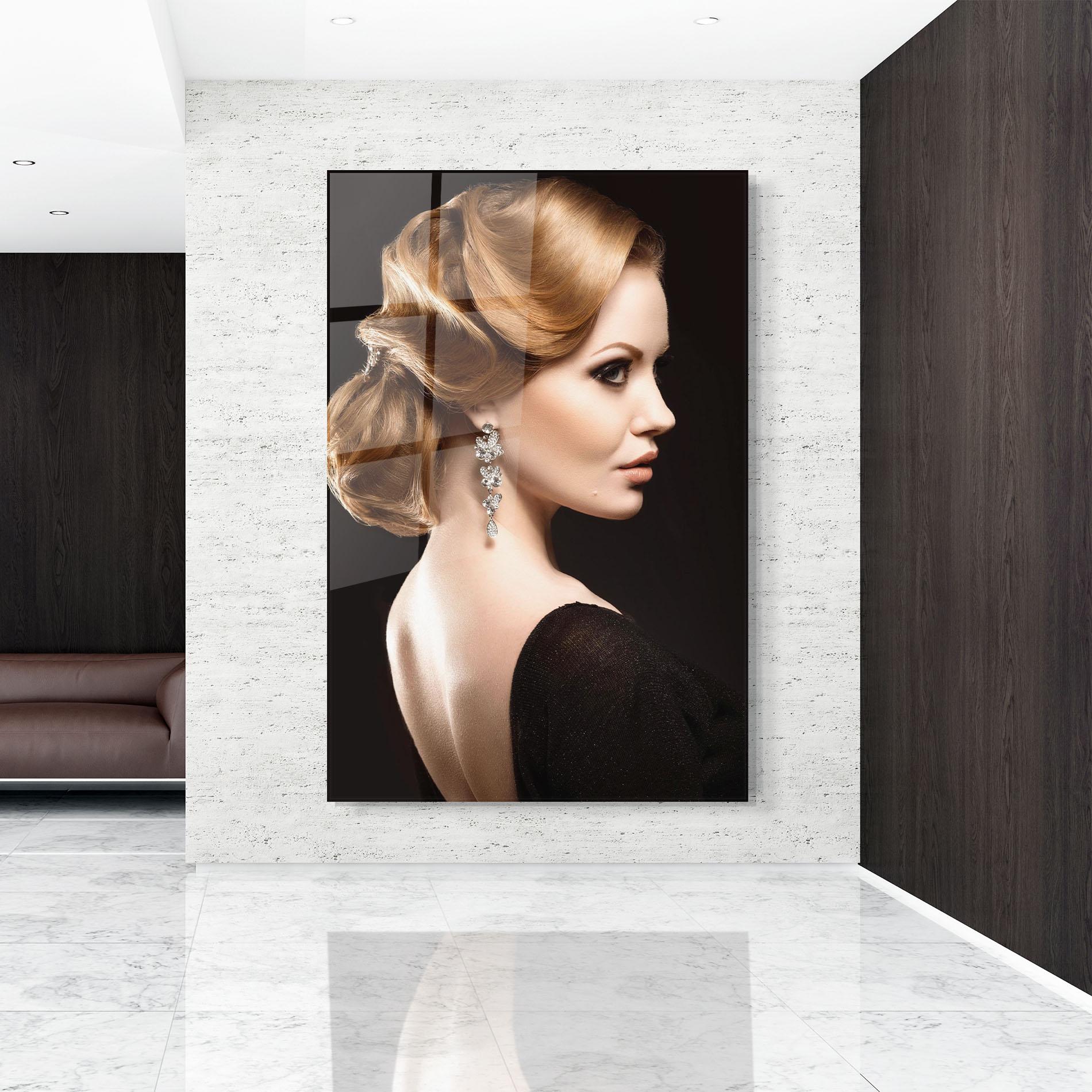 Üvegkép Elegant Earrings mockup 9