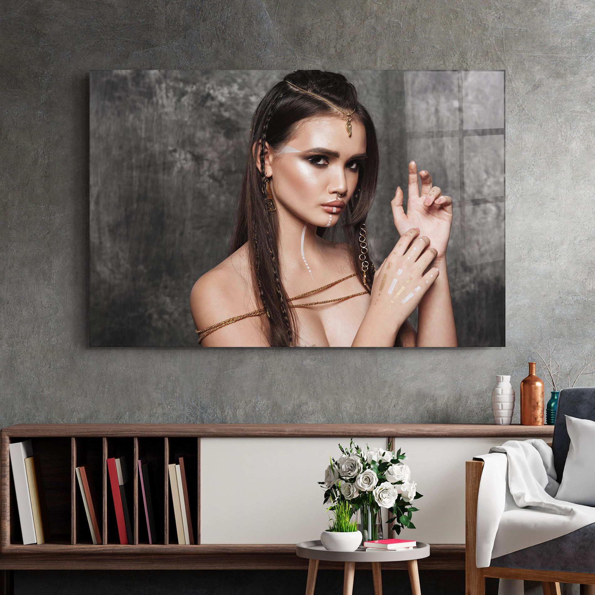 Gold Hair Accessory mockup 2