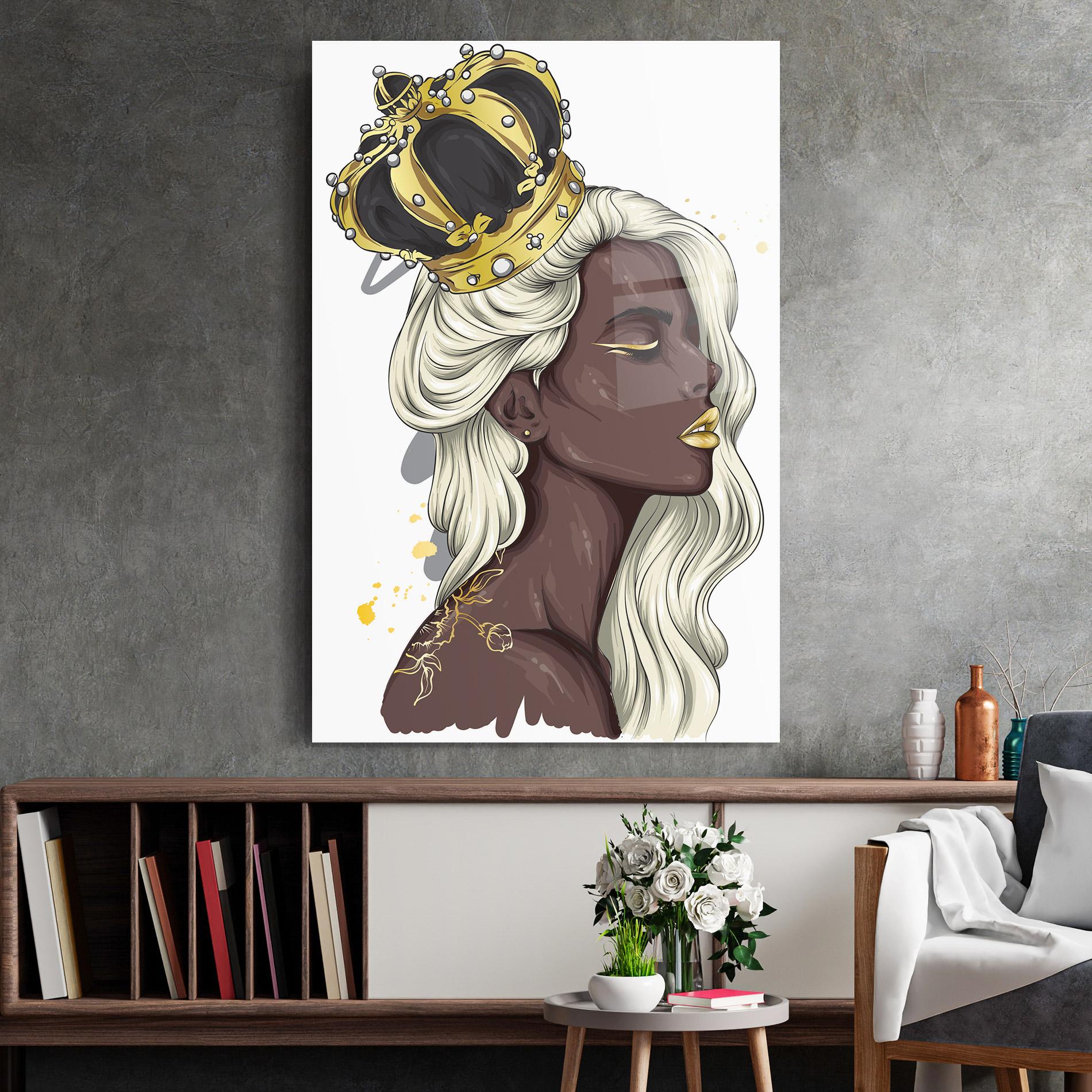 Üvegkép Big Black Crown mockup 2