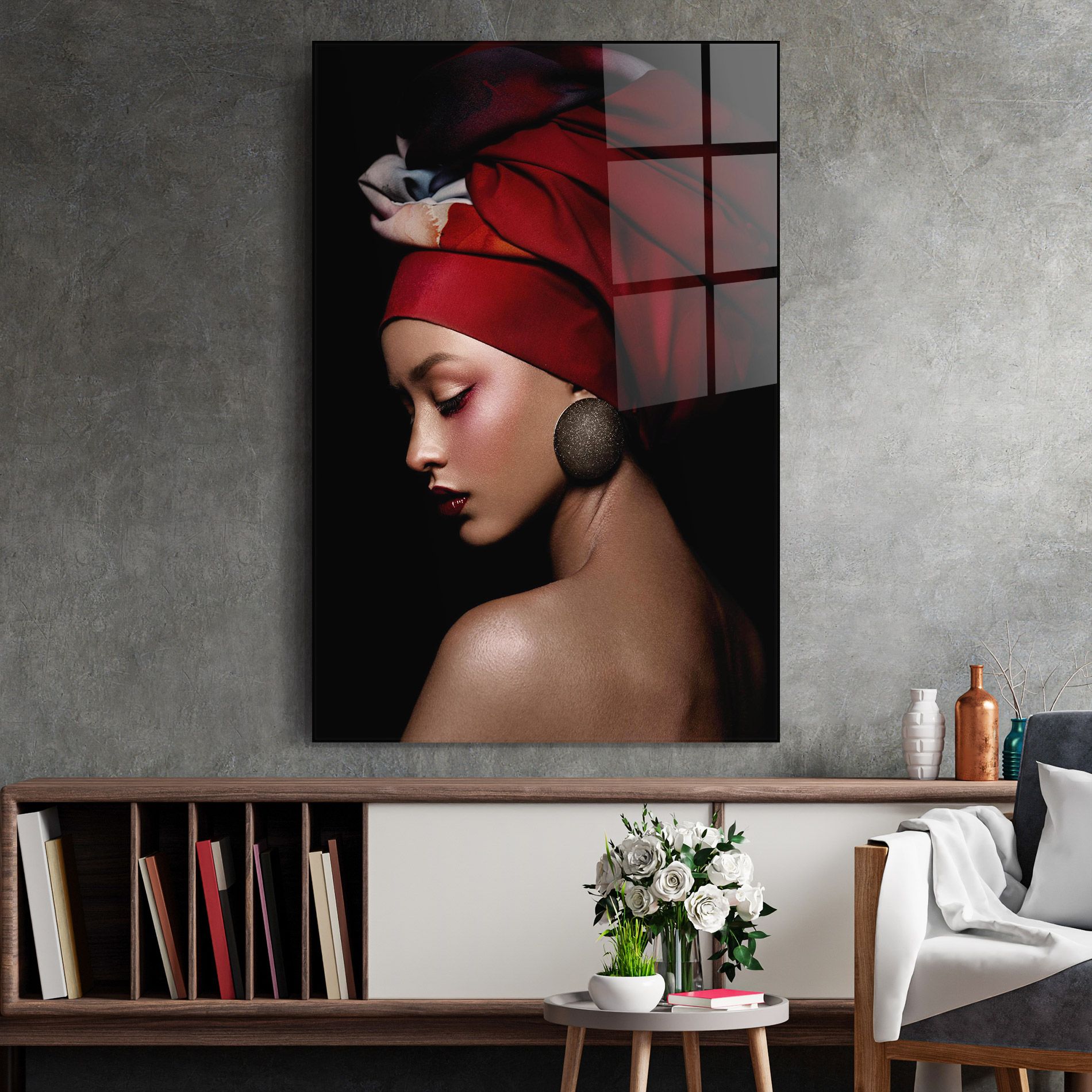 Big Circle Earring mockup 2